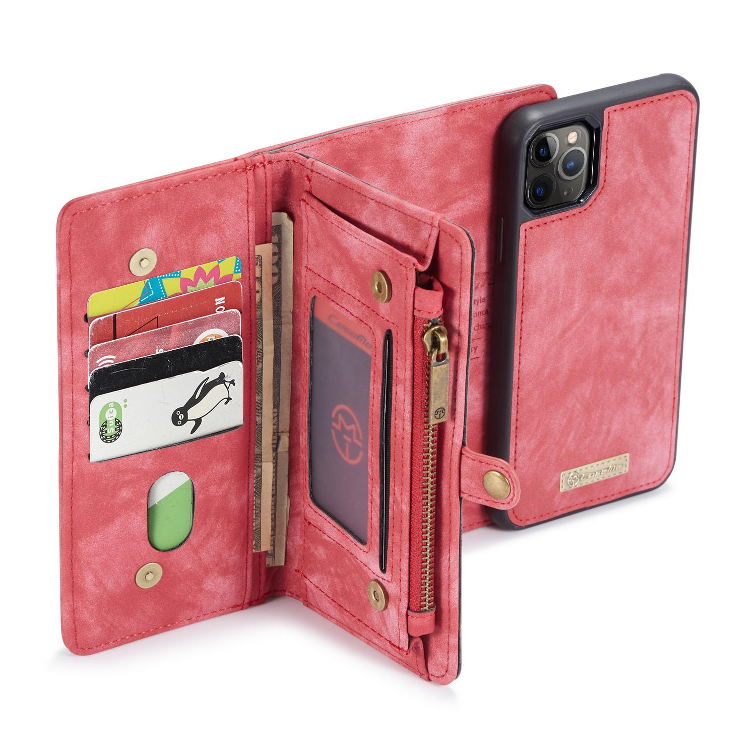Multi-slot Portemonnaie-Hülle iPhone 11 Pro Rot