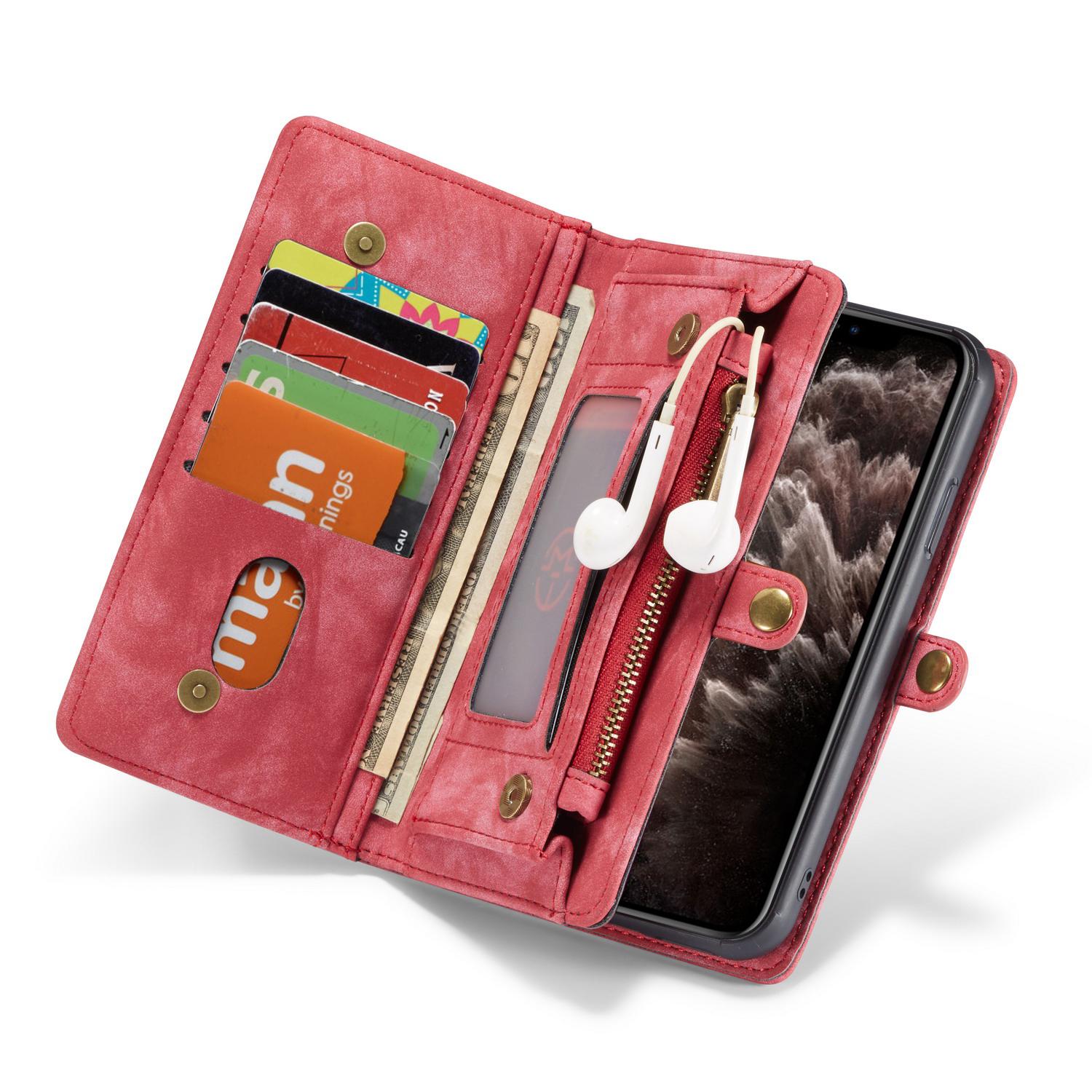 Multi-slot Portemonnaie-Hülle iPhone 11 Rot