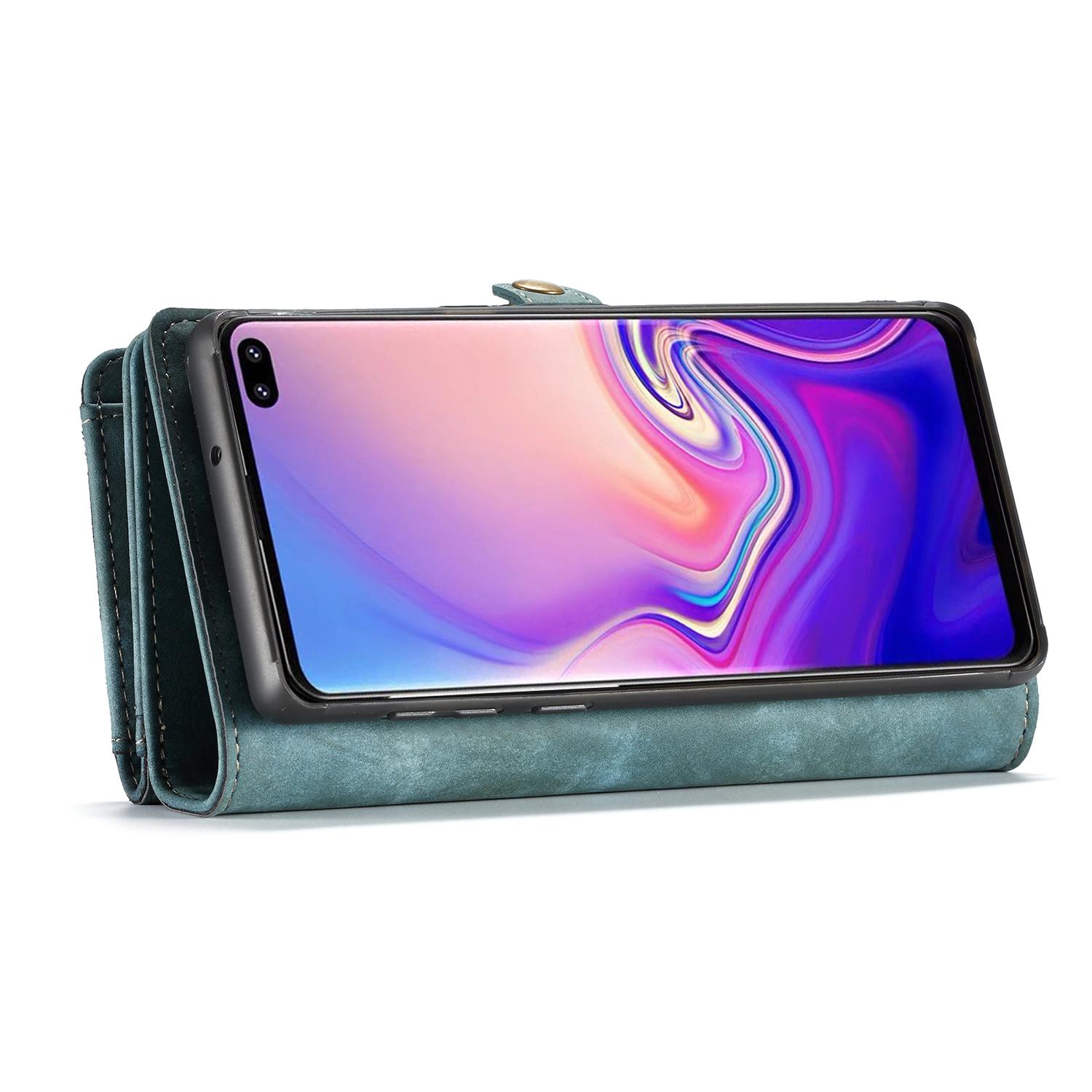 Multi-slot Portemonnaie-Hülle Samsung Galaxy S10 Blau
