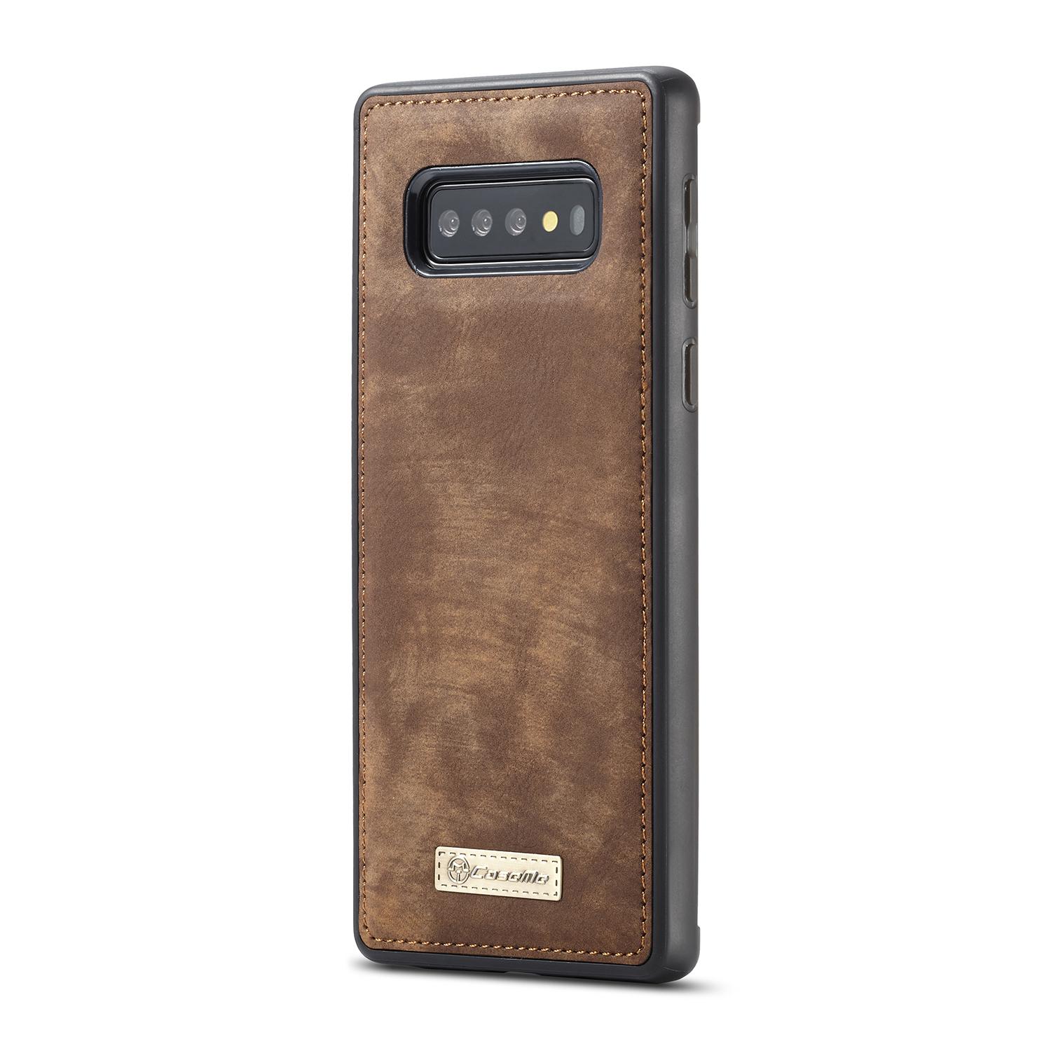 Multi-slot Portemonnaie-Hülle Samsung Galaxy S10 Braun