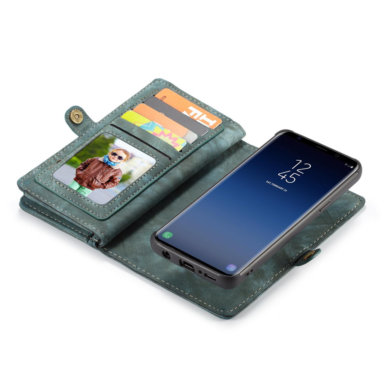 Multi-slot Portemonnaie-Hülle Samsung Galaxy S9 Blau