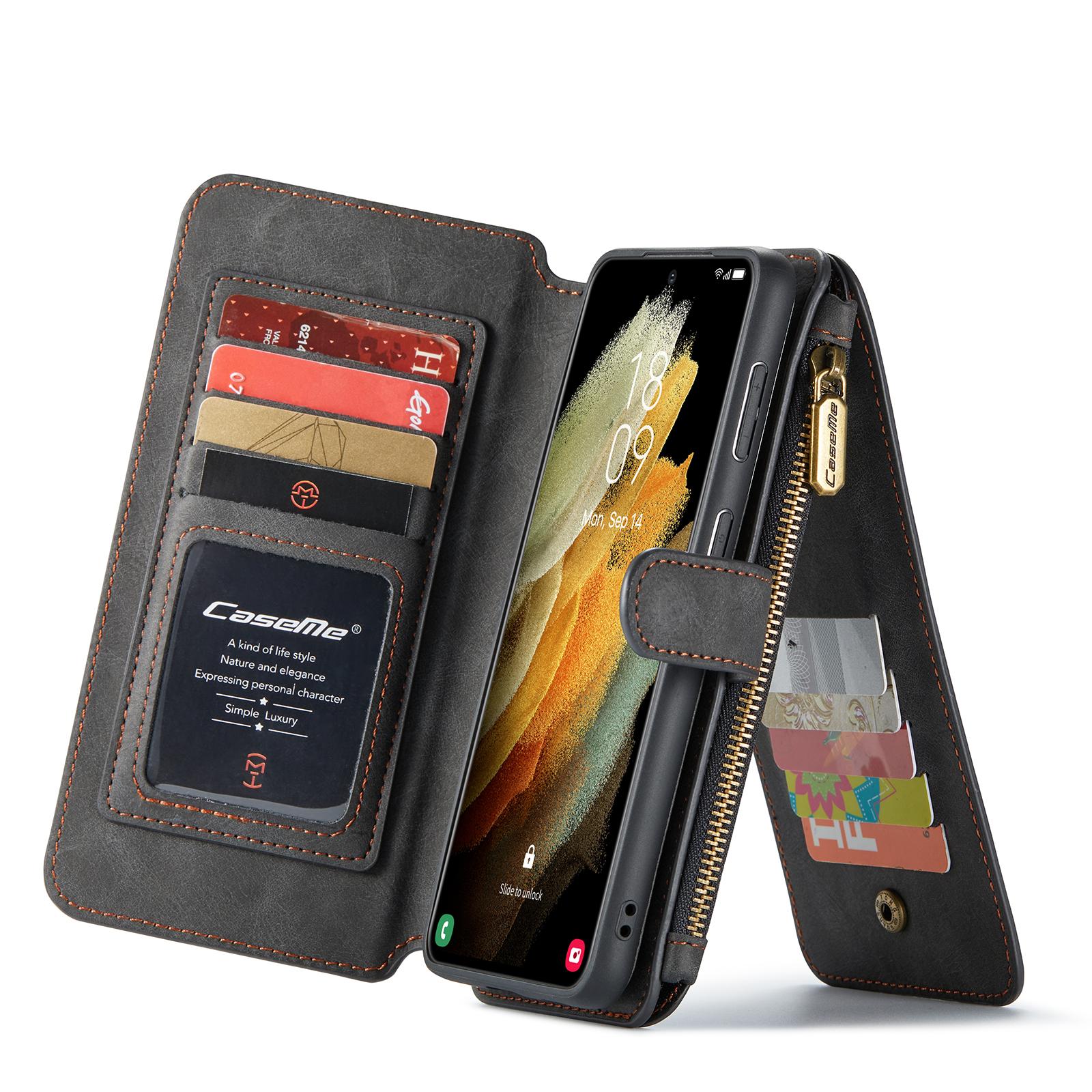 Multi-slot Flipcase Samsung Galaxy S21 Grau