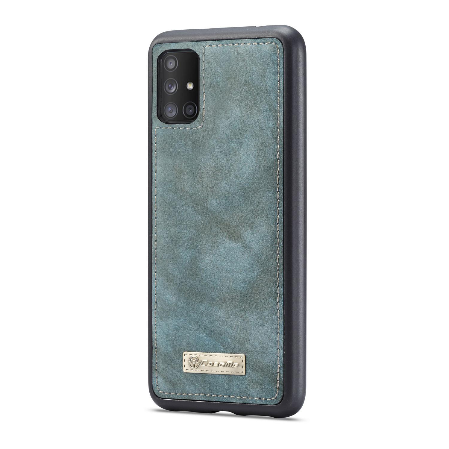 Multi-slot Portemonnaie-Hülle Samsung Galaxy A51 Blau