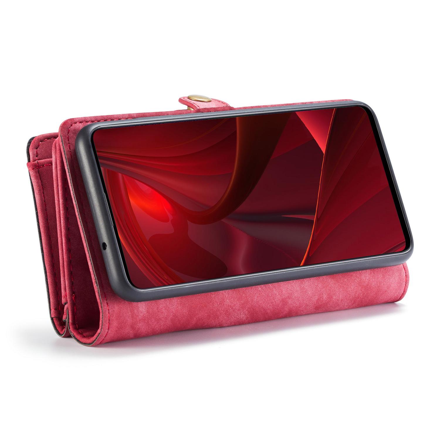 Multi-slot Portemonnaie-Hülle Samsung Galaxy A51 Rot