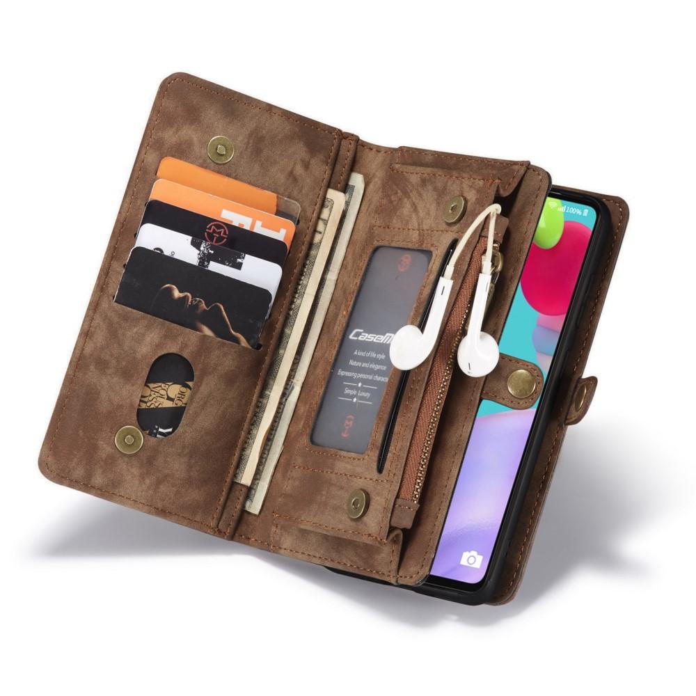 Multi-slot Portemonnaie-Hülle Samsung Galaxy A52 5G Braun