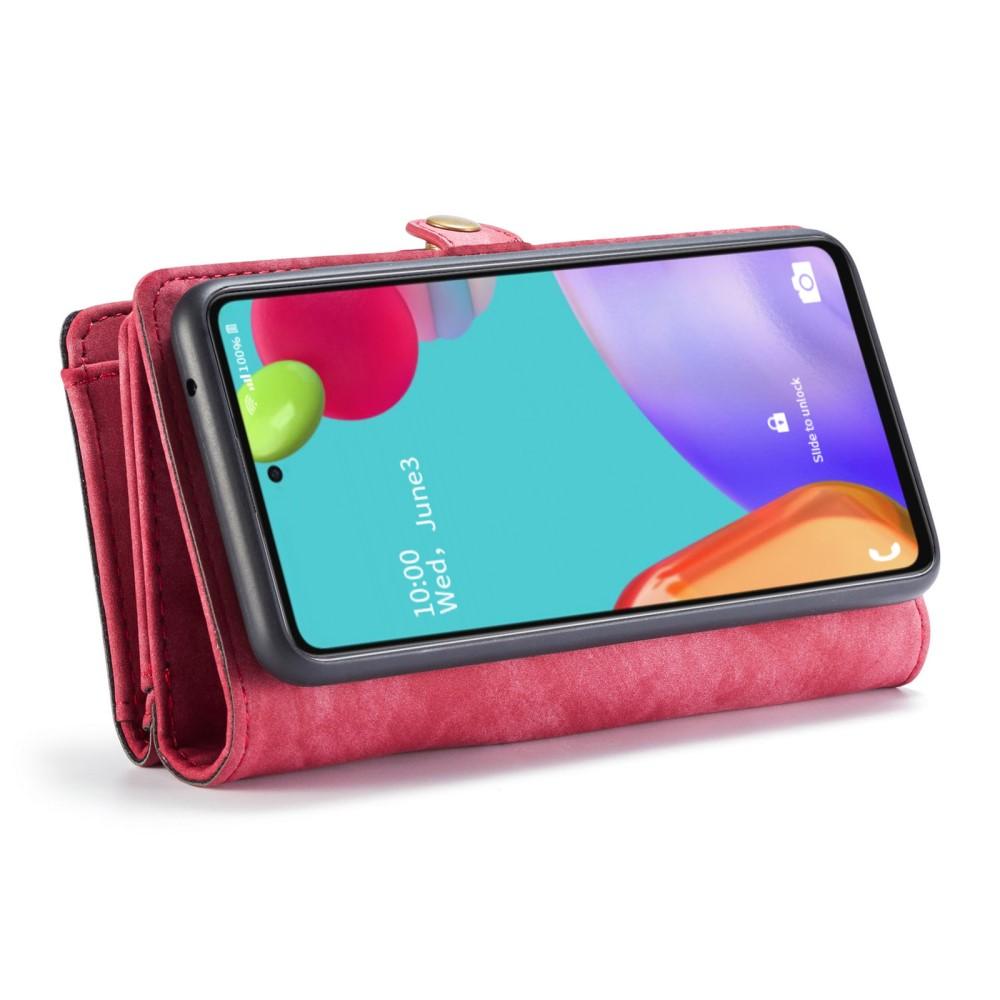 Multi-slot Portemonnaie-Hülle Samsung Galaxy A52 5G Rot