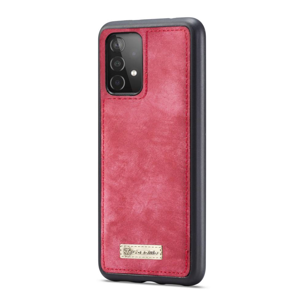 Multi-slot Portemonnaie-Hülle Samsung Galaxy A52 5G Rot