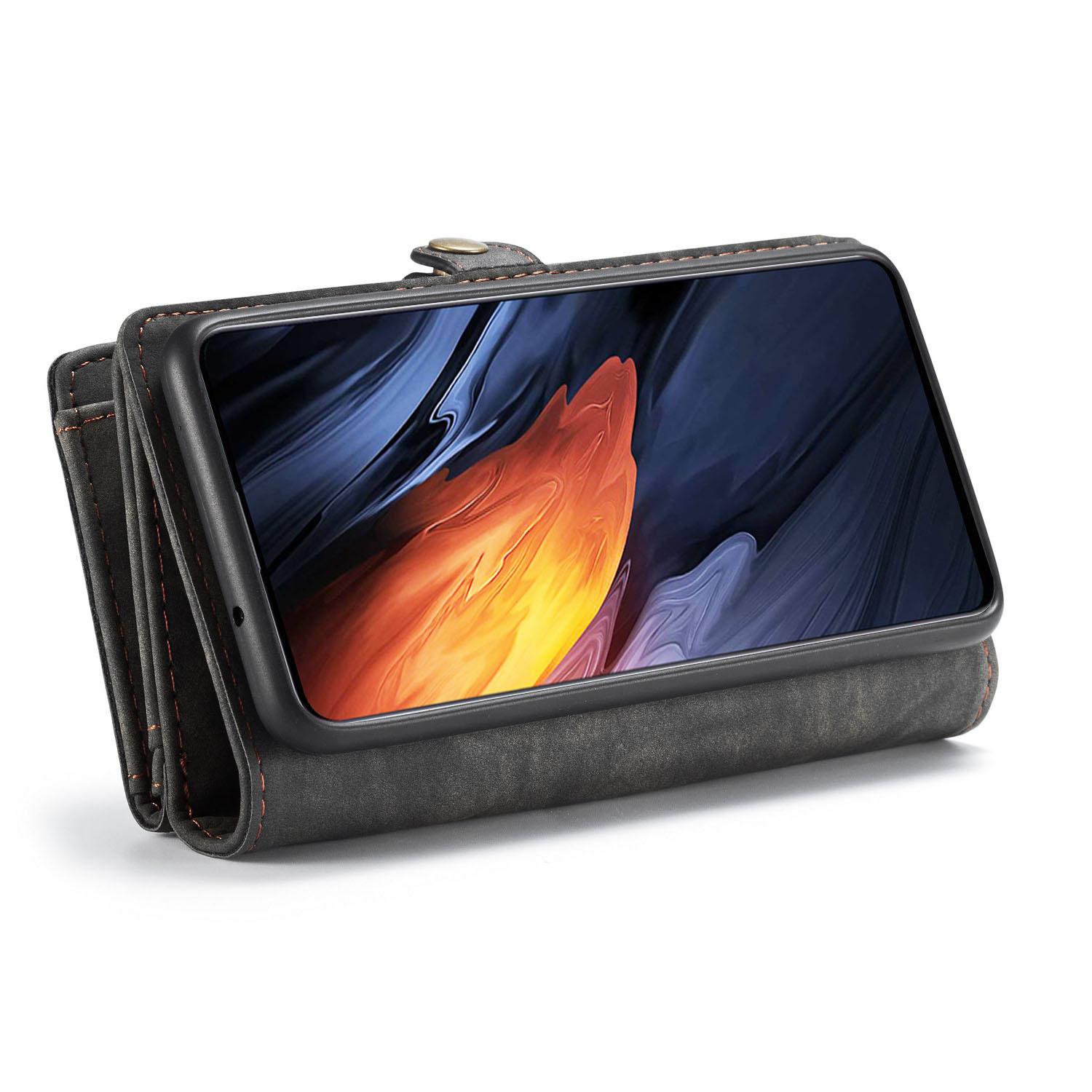 Multi-slot Portemonnaie-Hülle Samsung Galaxy A71 Grau
