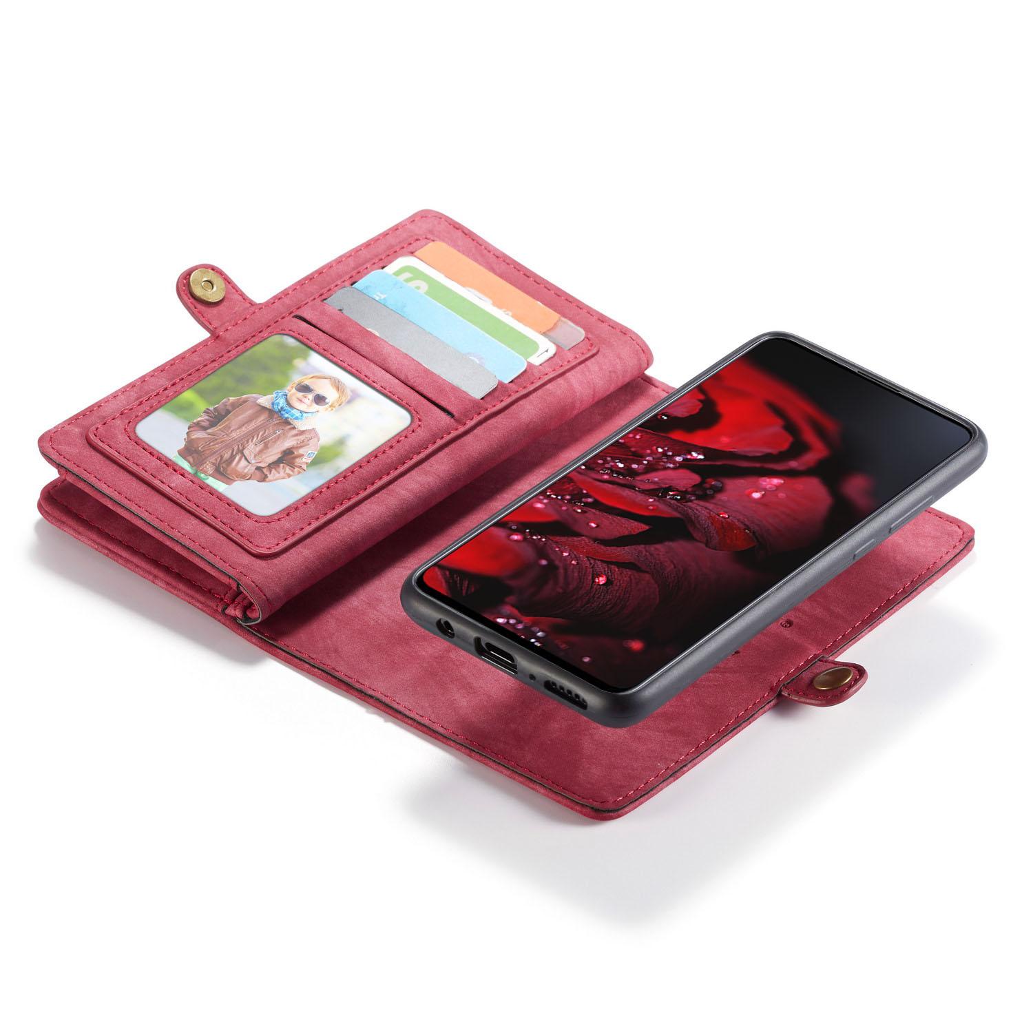 Multi-slot Portemonnaie-Hülle Samsung Galaxy A71 Rot