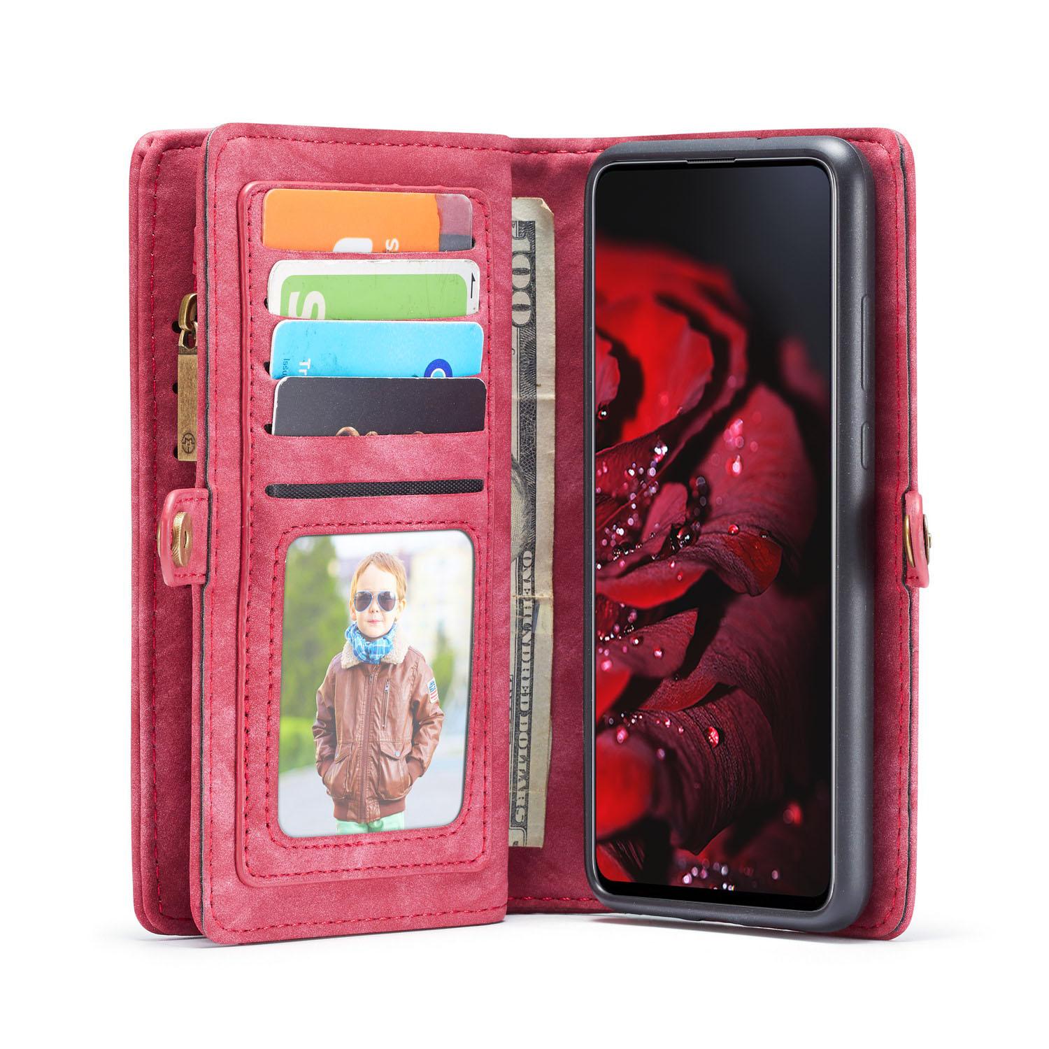 Multi-slot Portemonnaie-Hülle Samsung Galaxy A71 Rot