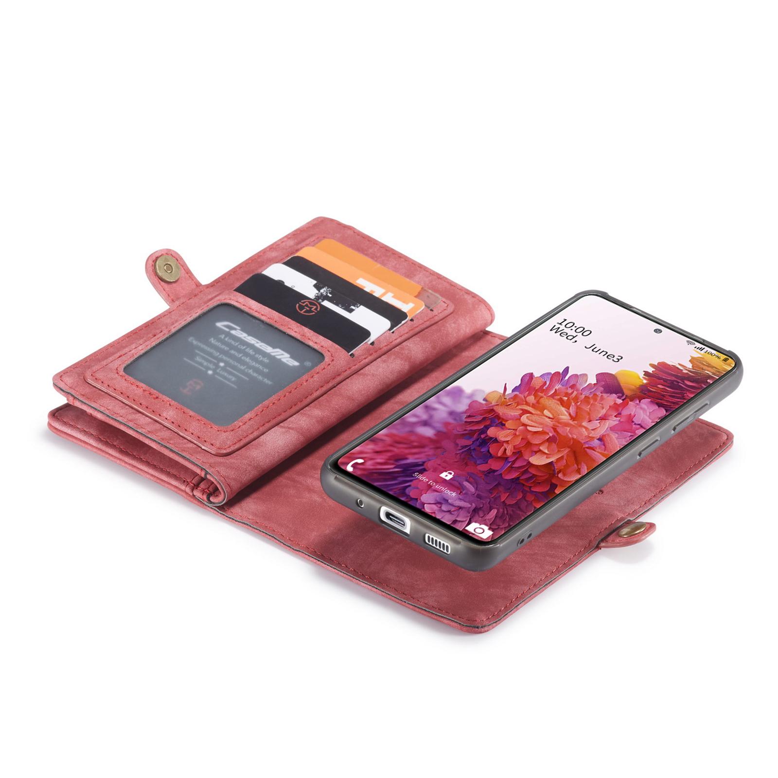 Multi-slot Portemonnaie-Hülle Samsung Galaxy S20 FE Rot