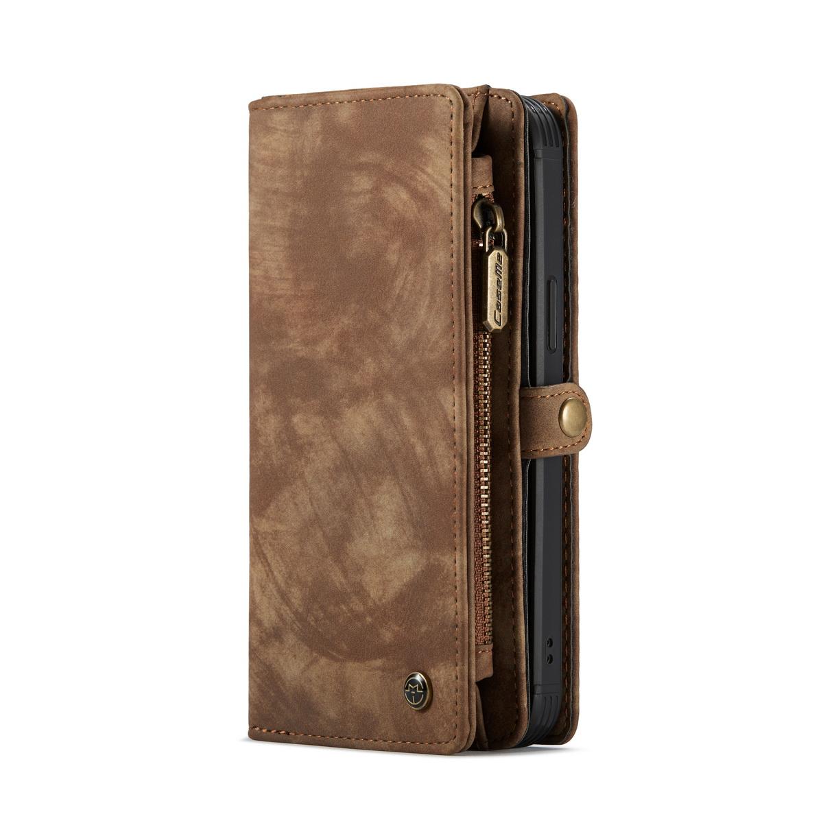 Multi-slot Portemonnaie-Hülle Apple iPhone 12 Mini Braun