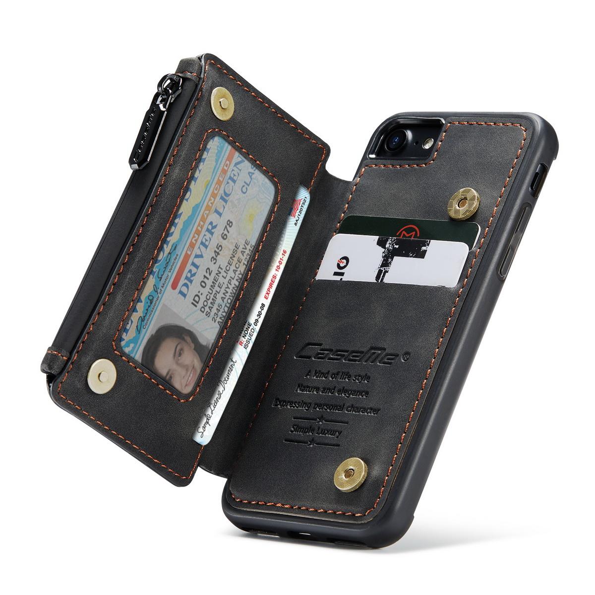 Multi-slot Hülle iPhone 8 schwarz