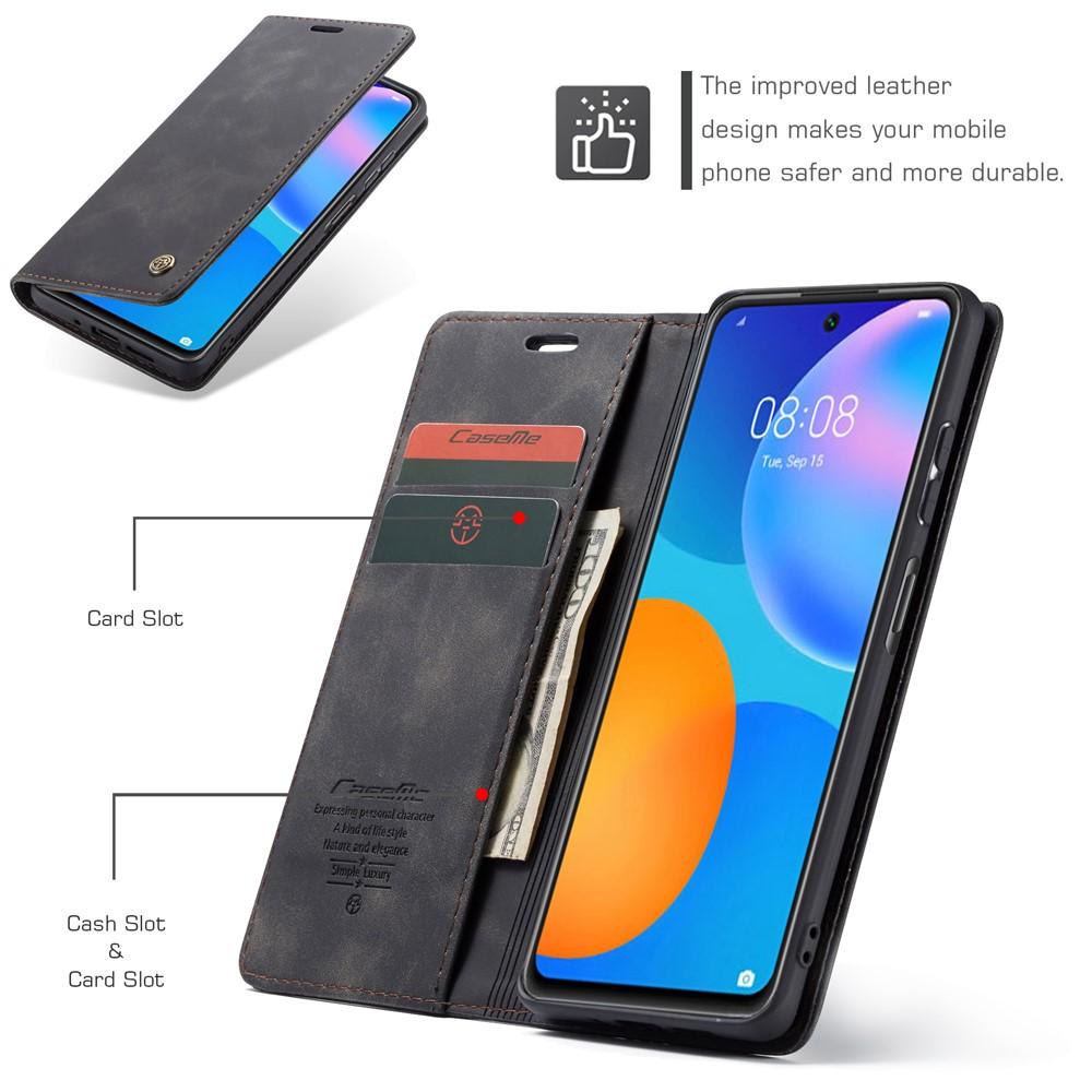 Slim Portemonnaie-Hülle Huawei P Smart 2021 Schwarz