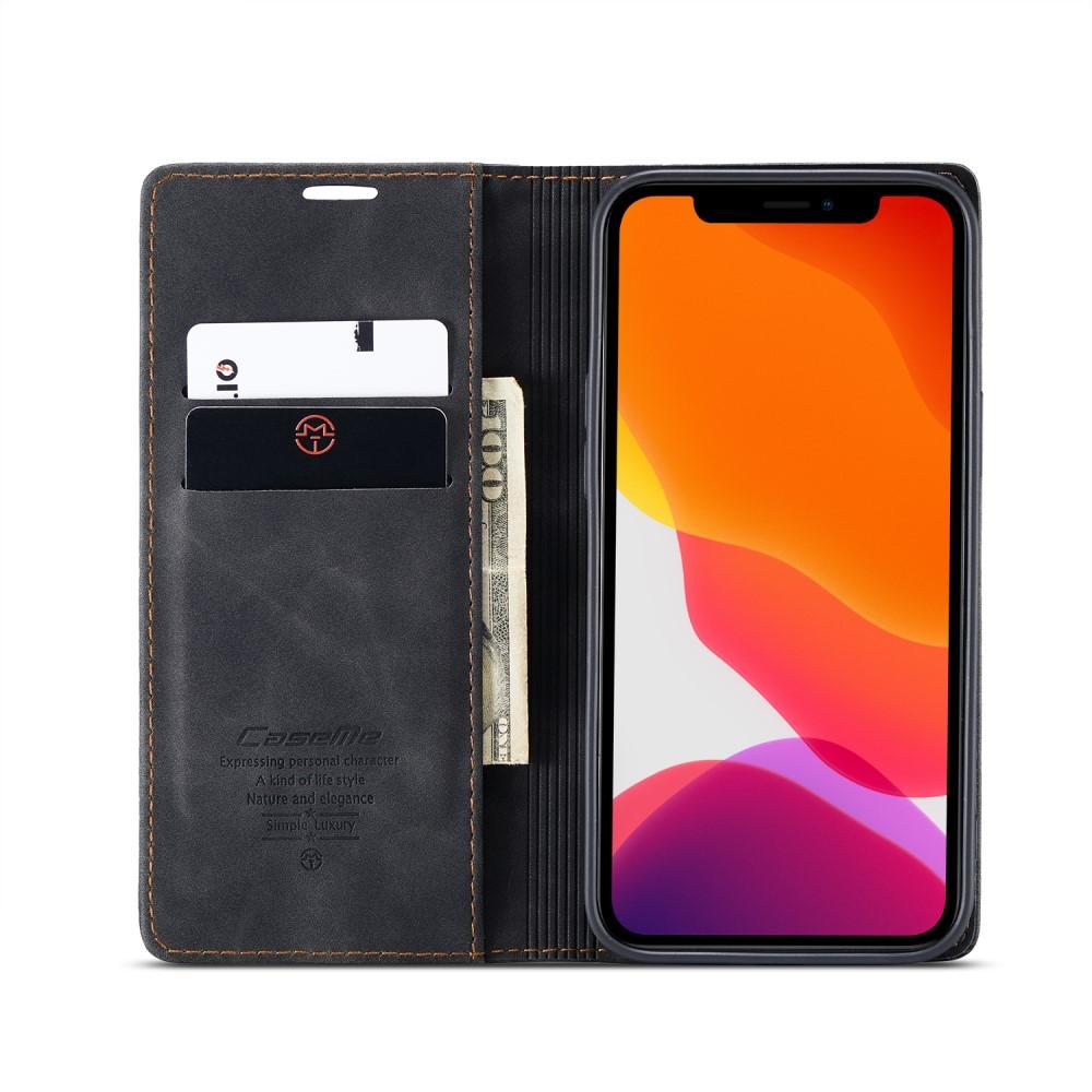 Slim Portemonnaie-Hülle iPhone 12 Pro Max Schwarz