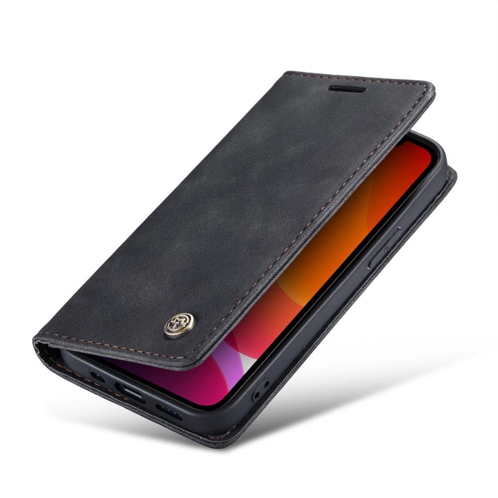 Slim Portemonnaie-Hülle Apple iPhone 12/iPhone 12 Pro Schwarz