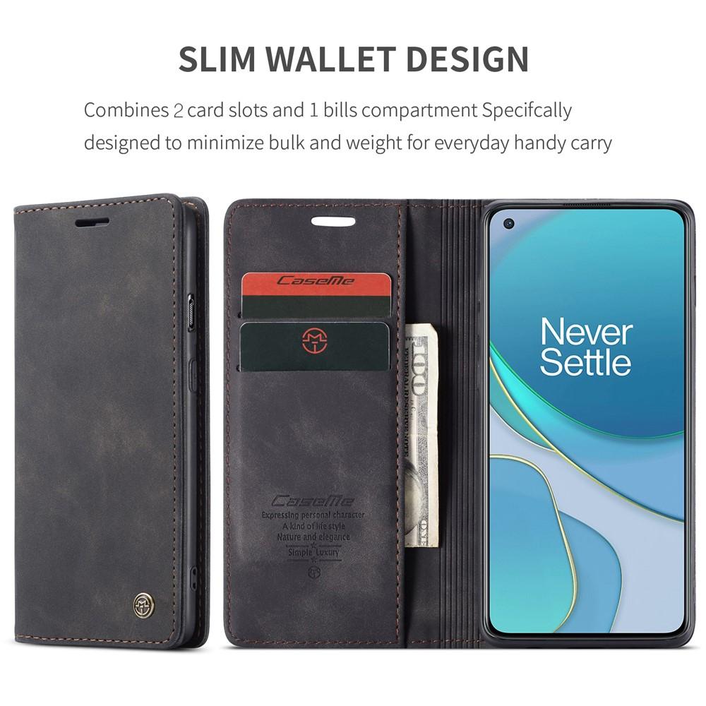Slim Portemonnaie-Hülle OnePlus 8T Schwarz
