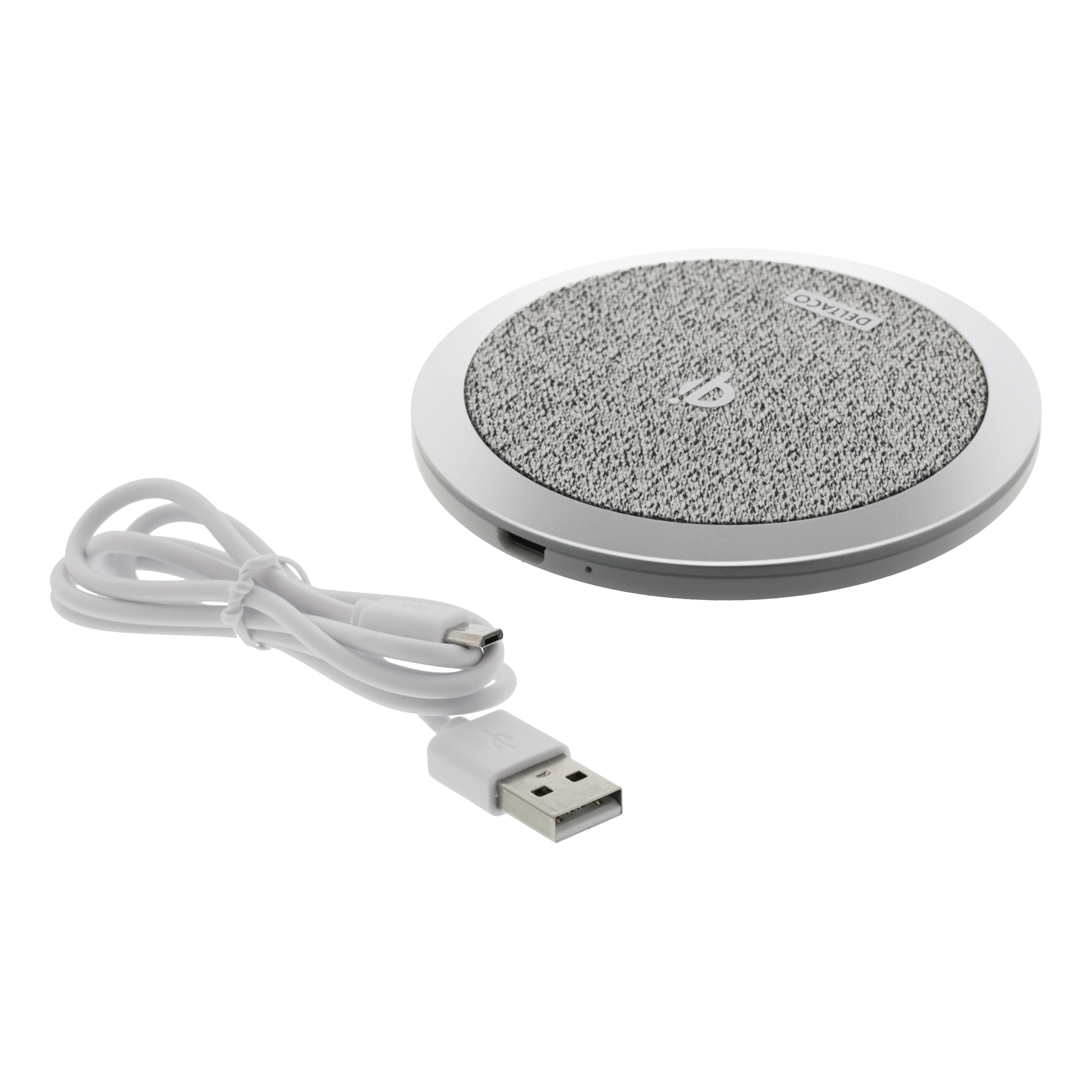 Qi Wireless Charger Ladestation 10W Grau