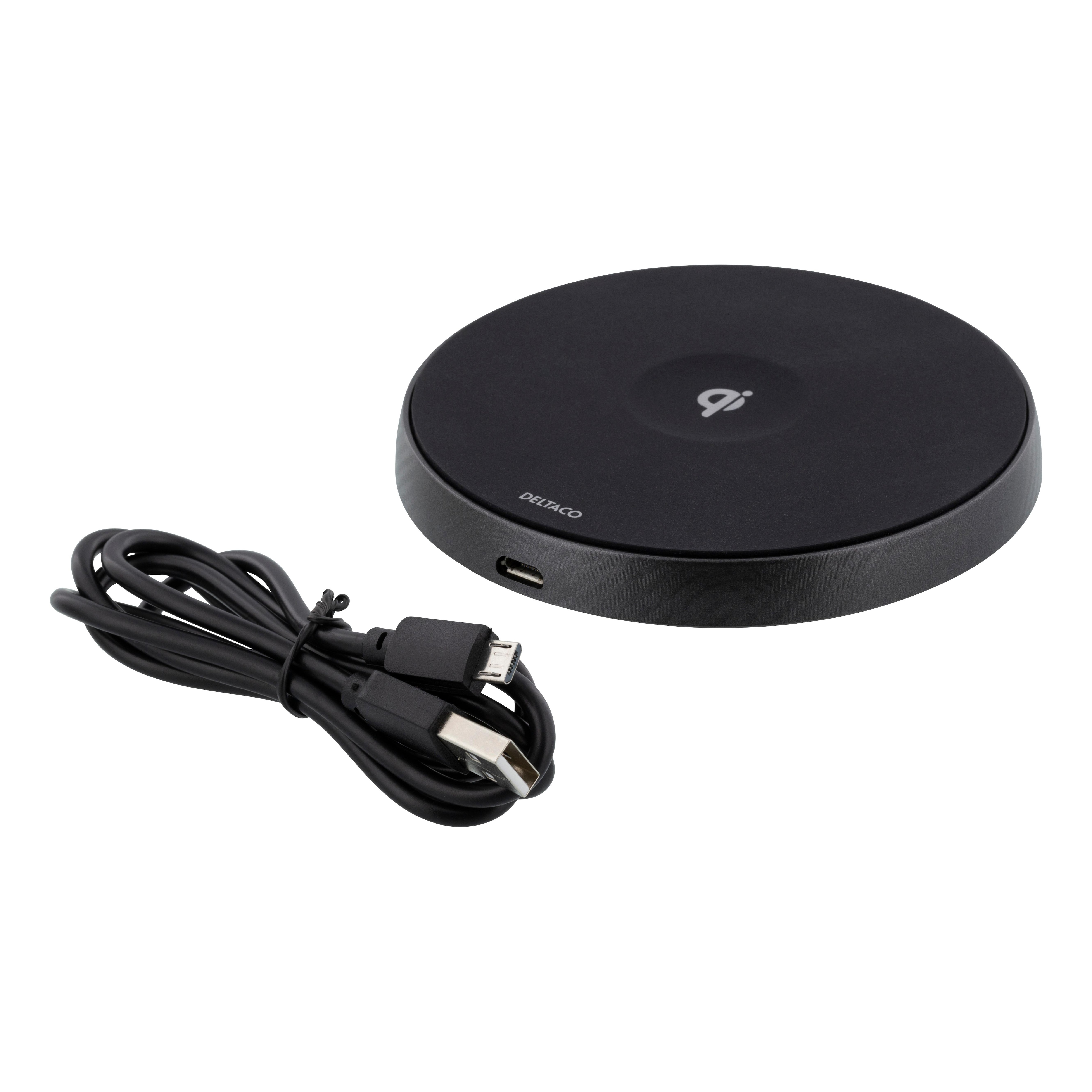 Qi Wireless Charger Ladestation 10W Schwarz