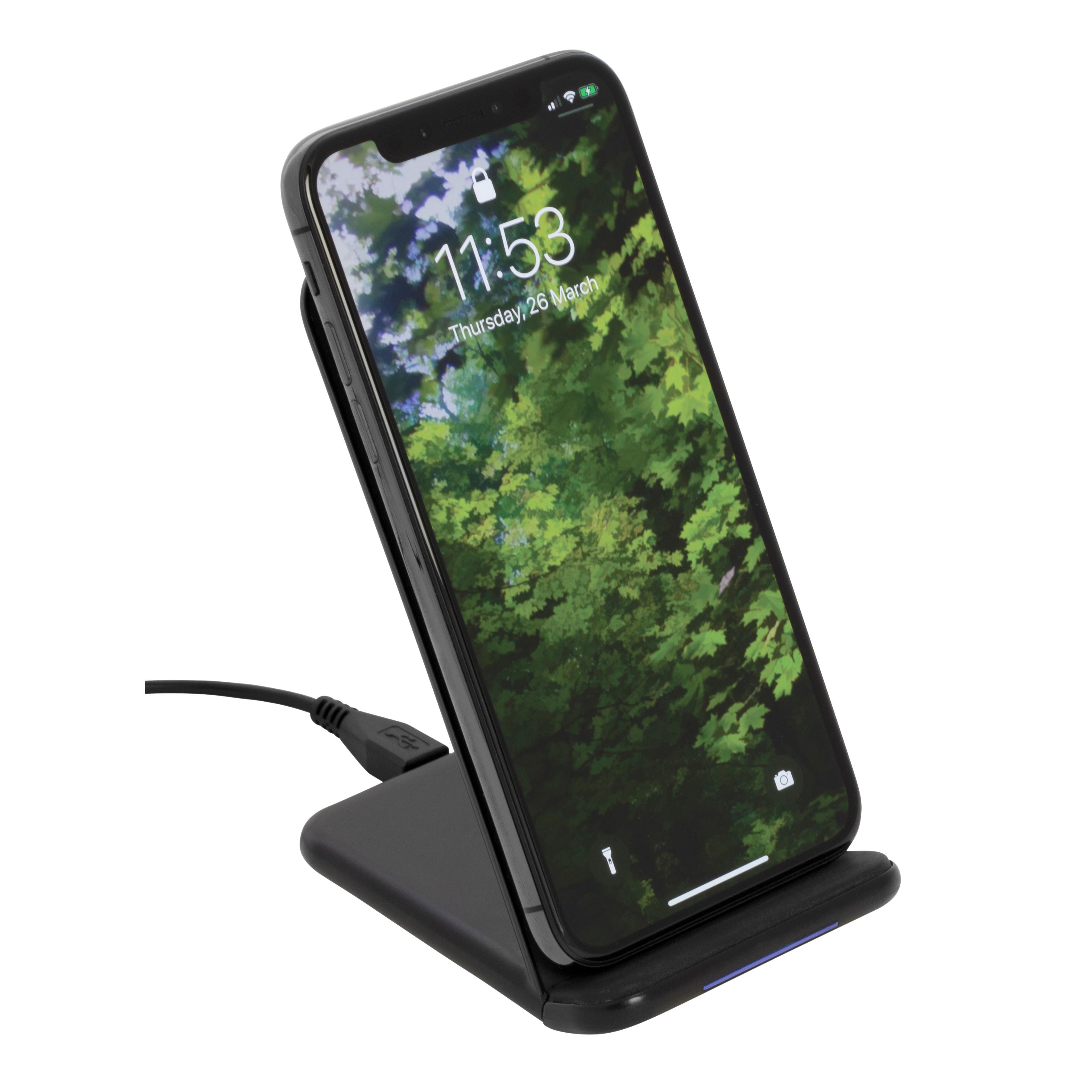 Qi Wireless Charger Ladestation 10W Schwarz