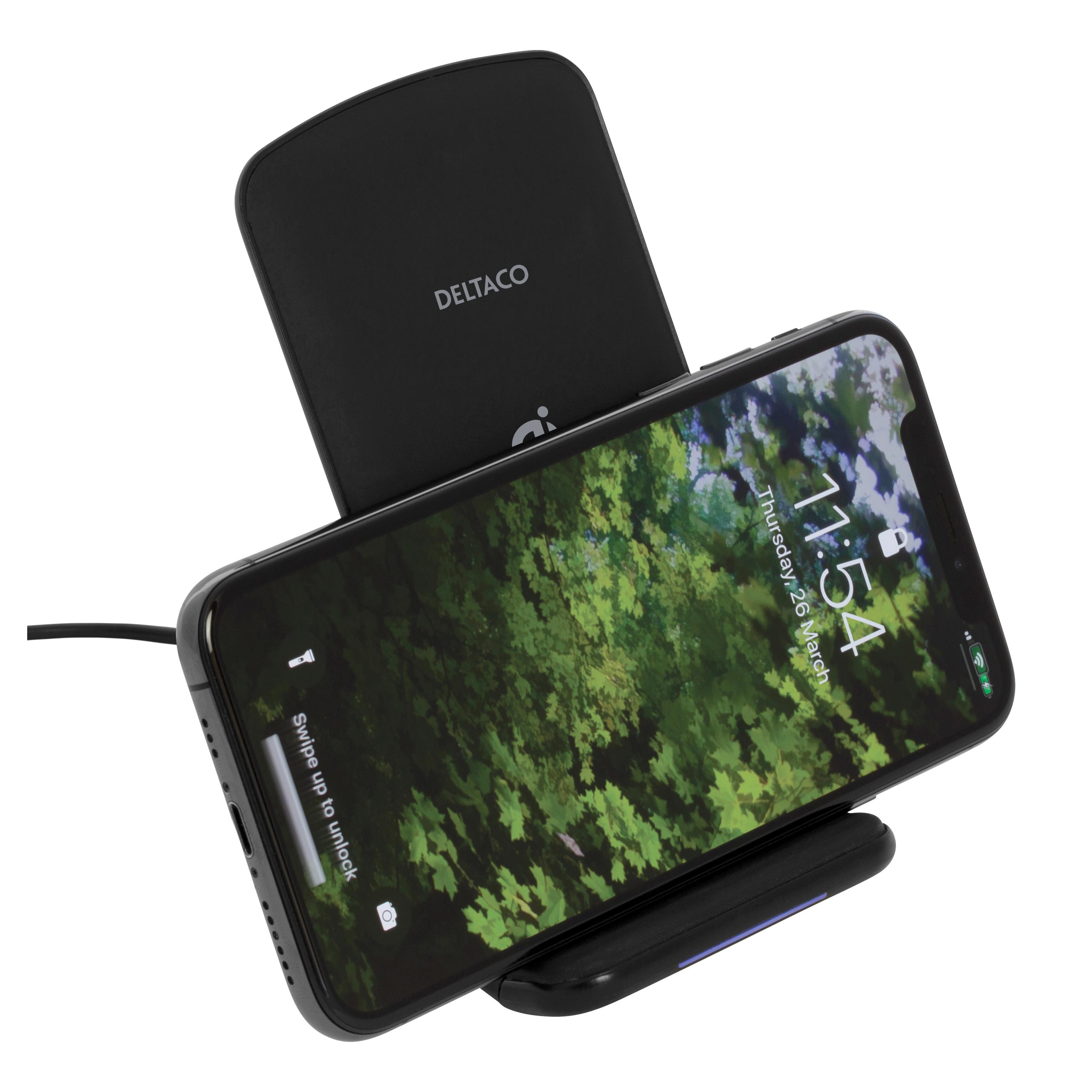 Qi Wireless Charger Ladestation 10W Schwarz