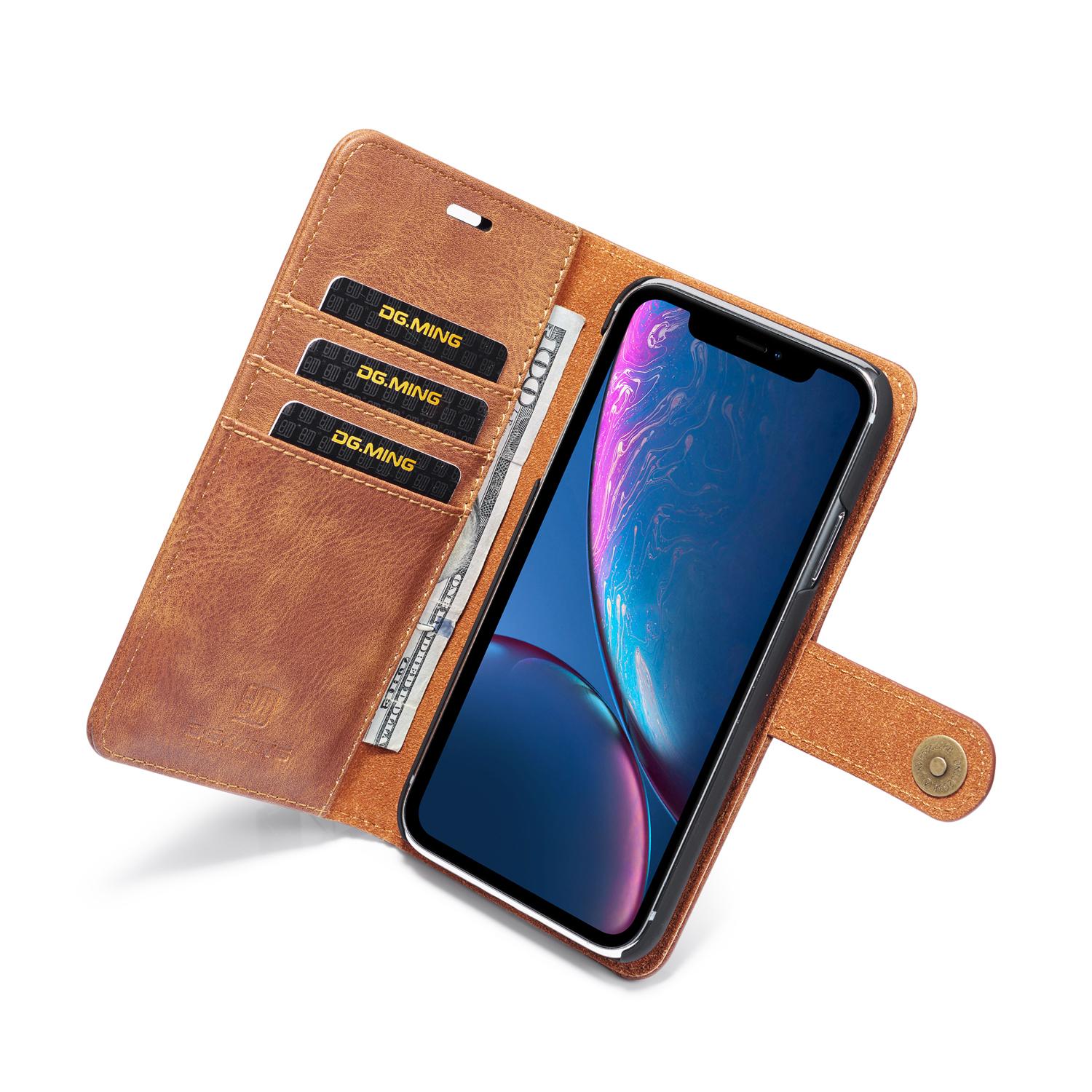 Handytasche Magnetische iPhone Xr Cognac