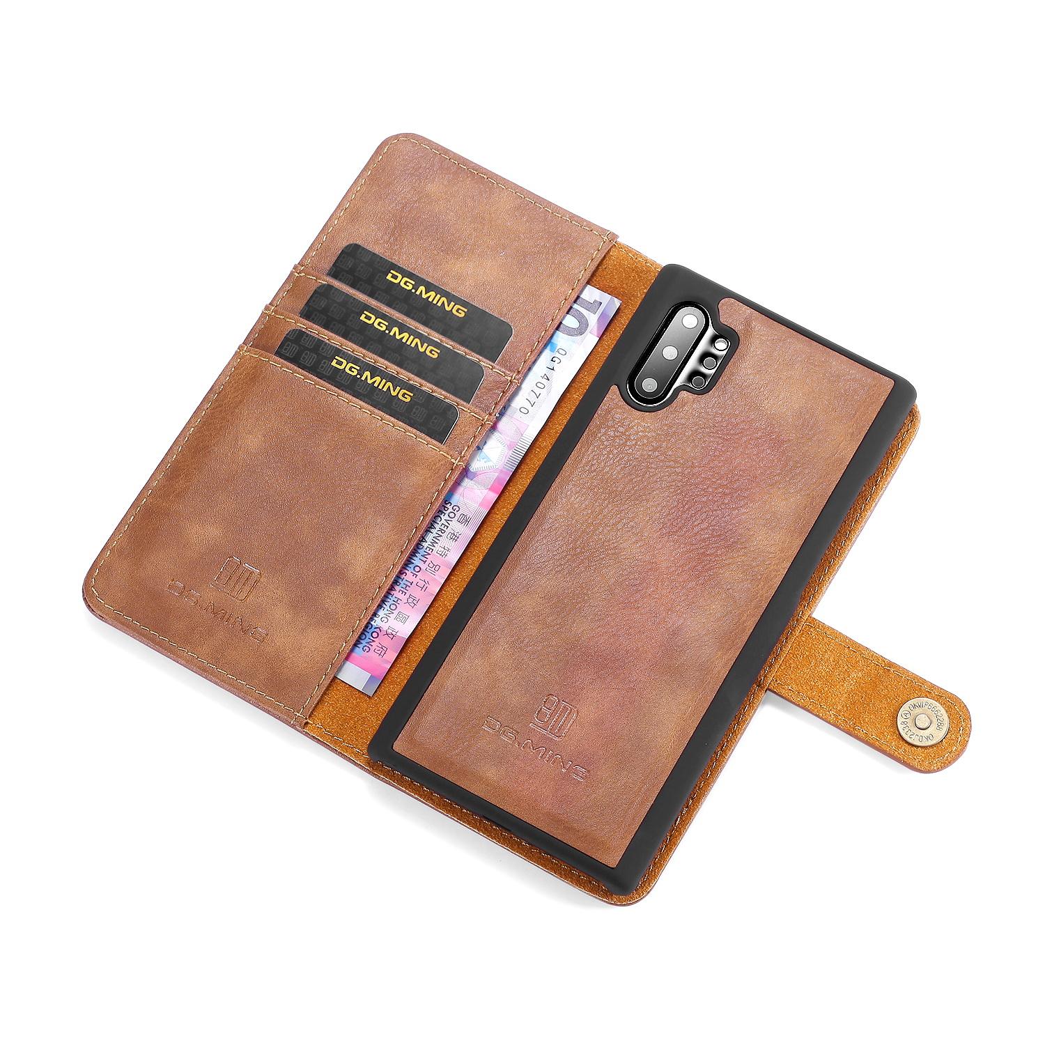 Handytasche Magnetische Samsung Galaxy Note 10 Plus Cognac