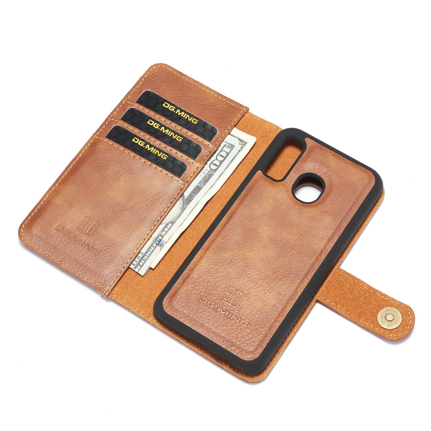 Handytasche Magnetische Samsung Galaxy A40 Cognac