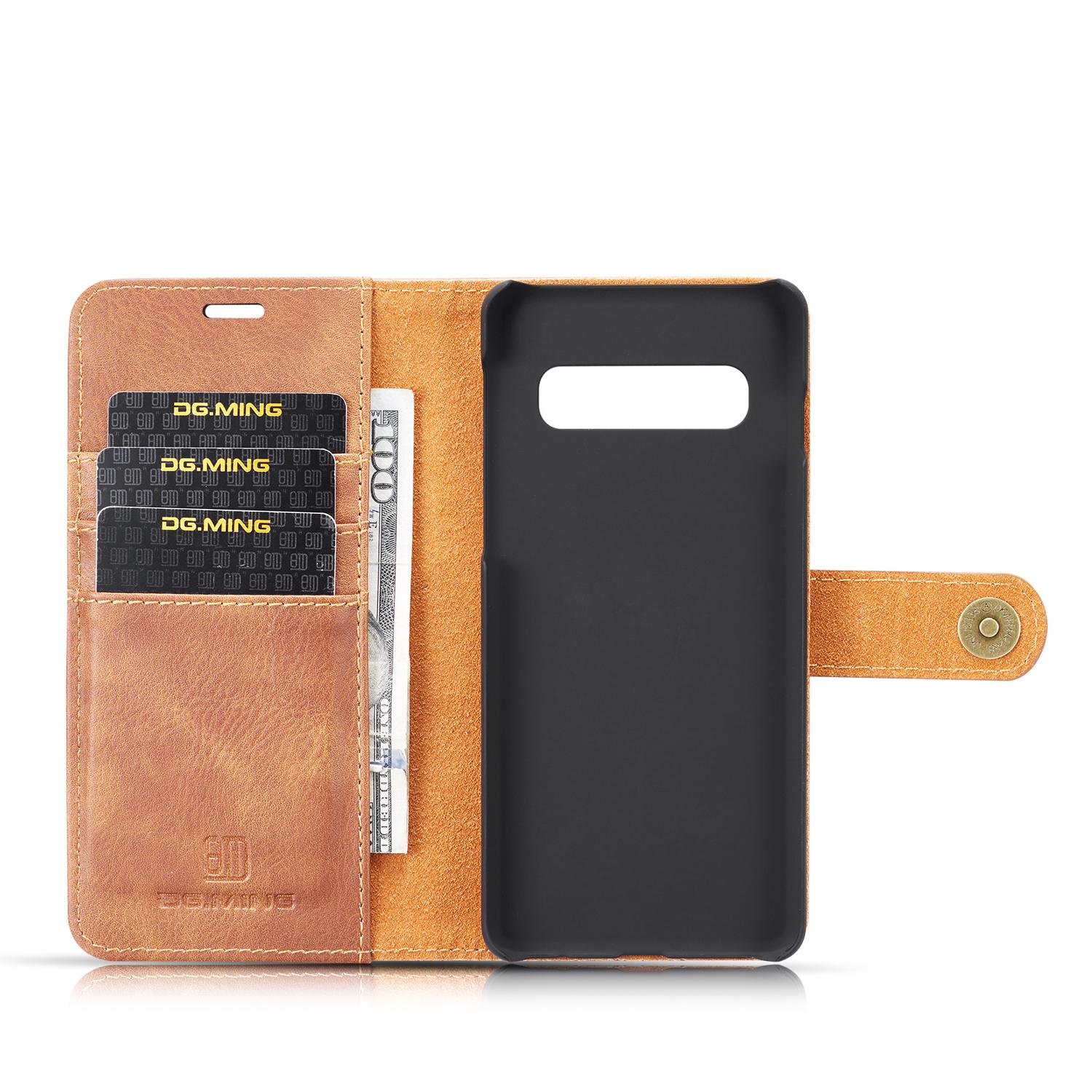 Handytasche Magnetische Samsung Galaxy S10 Plus Cognac