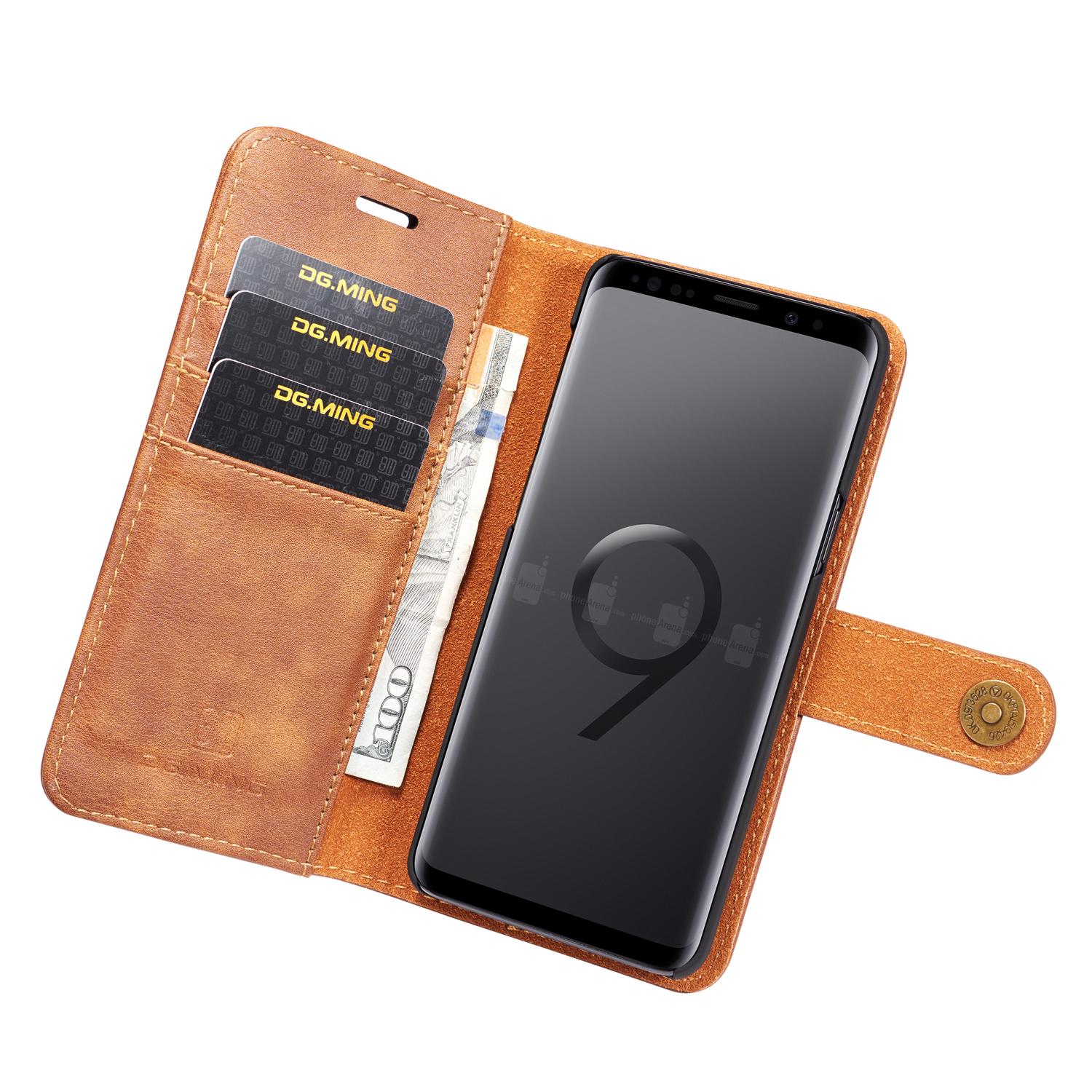 Handytasche Magnetische Samsung Galaxy S9 Cognac