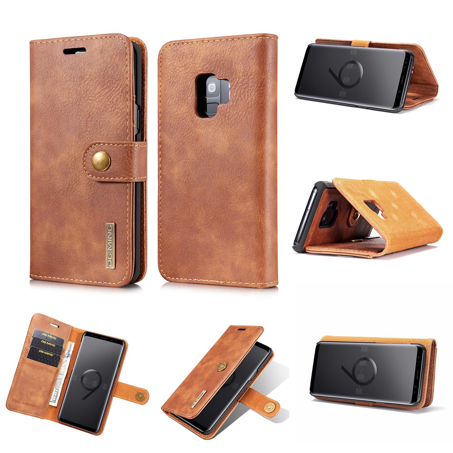 Handytasche Magnetische Samsung Galaxy S9 Plus Cognac