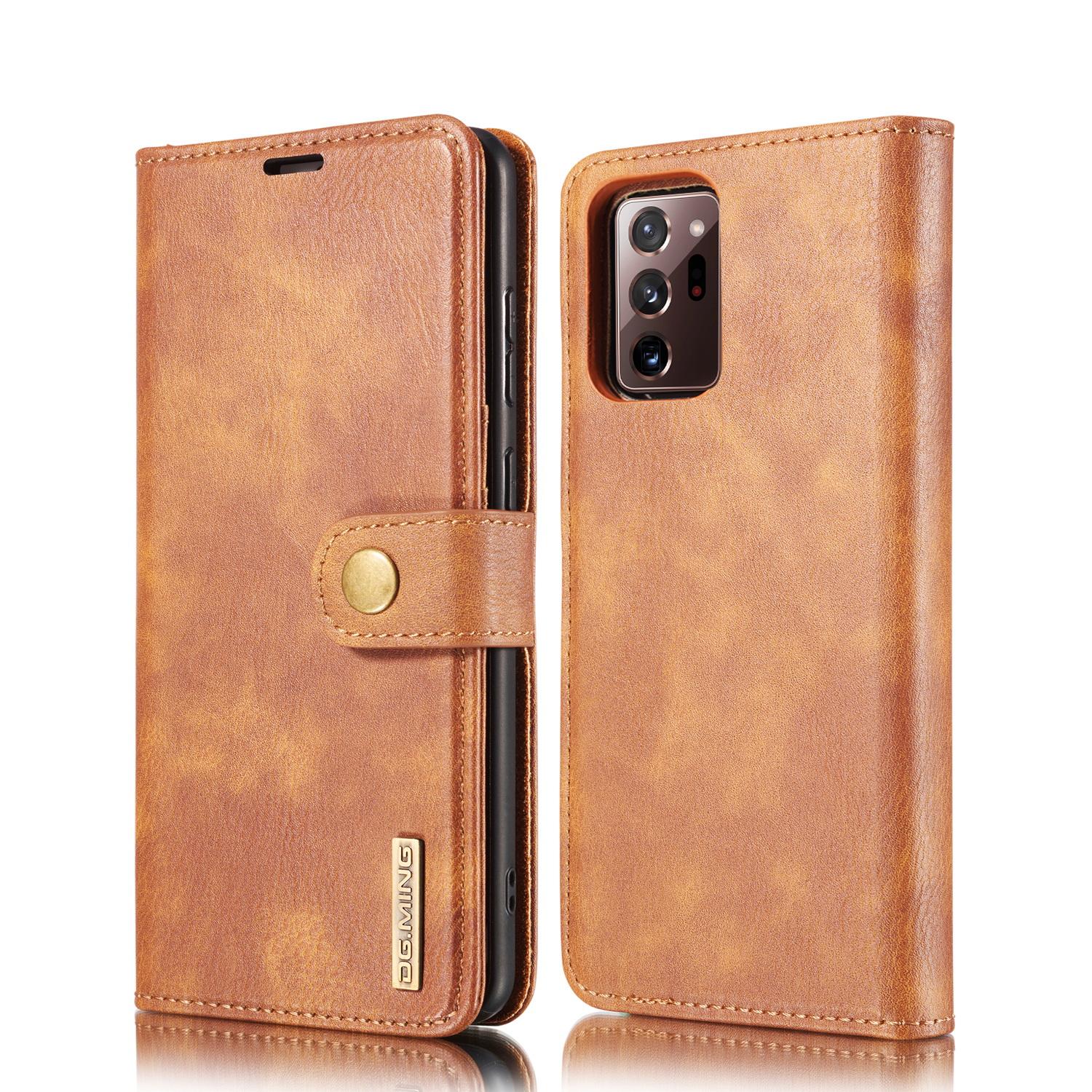 Handytasche Magnetische Samsung Galaxy Note 20 Ultra Cognac