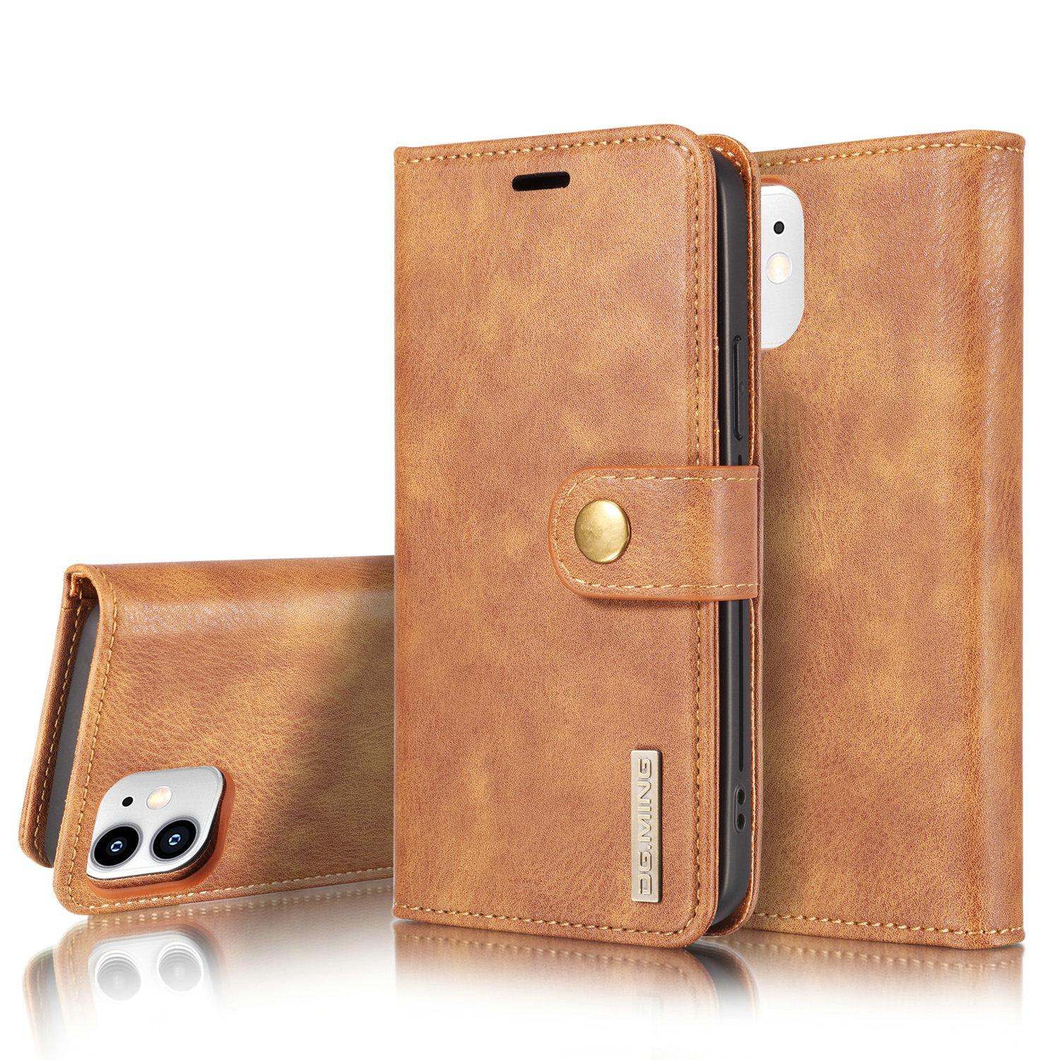 Handytasche Magnetische iPhone 12 Mini Cognac