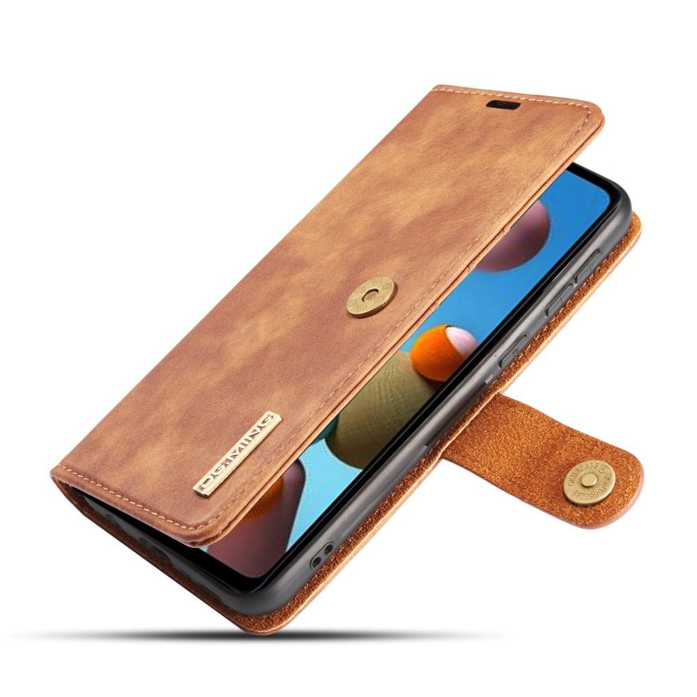 Handytasche Magnetische Samsung Galaxy A21s Cognac