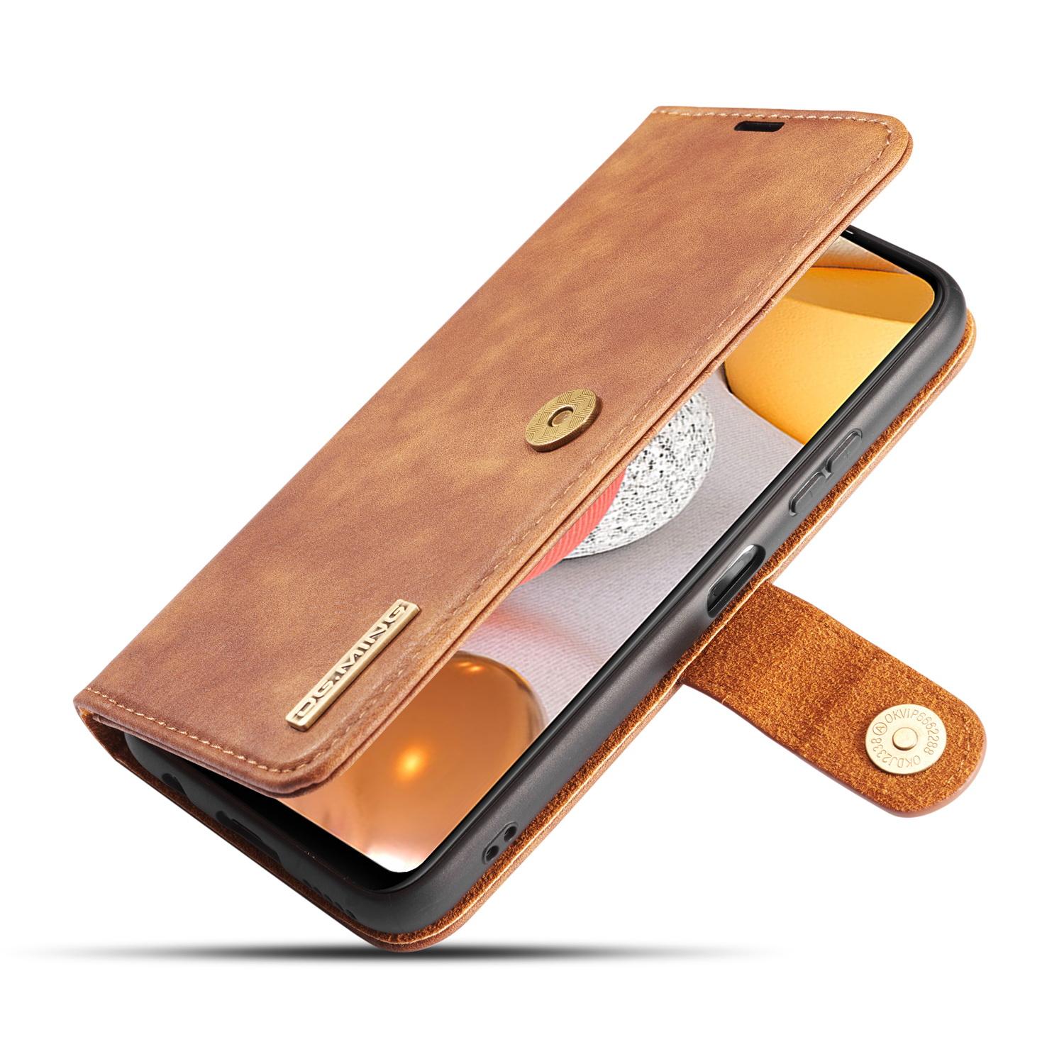 Handytasche Magnetische Samsung Galaxy A42 Cognac