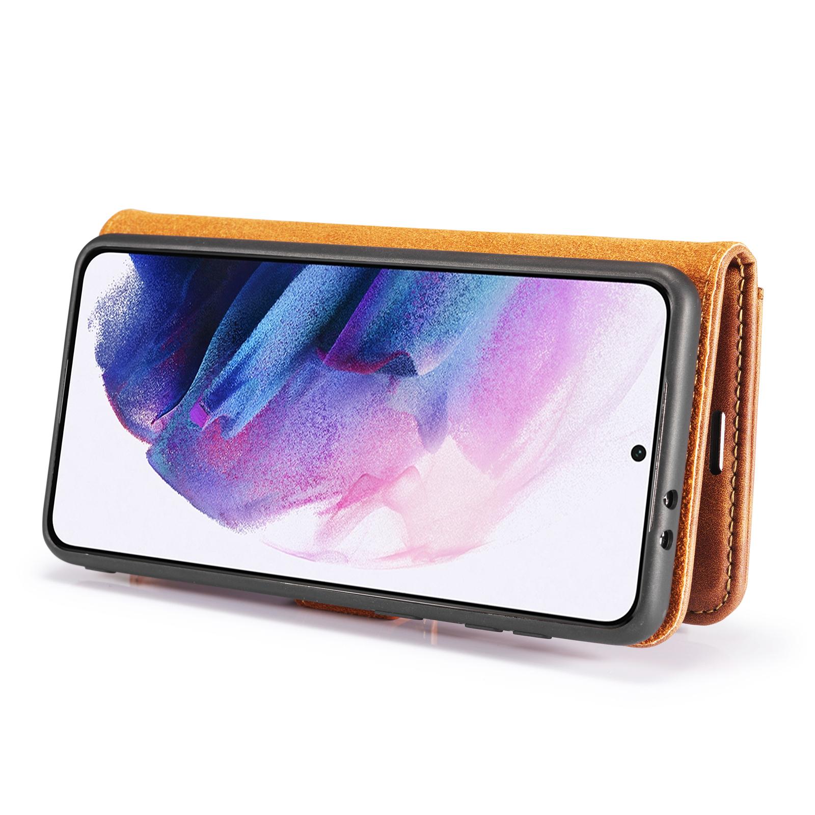 Handytasche Magnetische Samsung Galaxy S21 Cognac