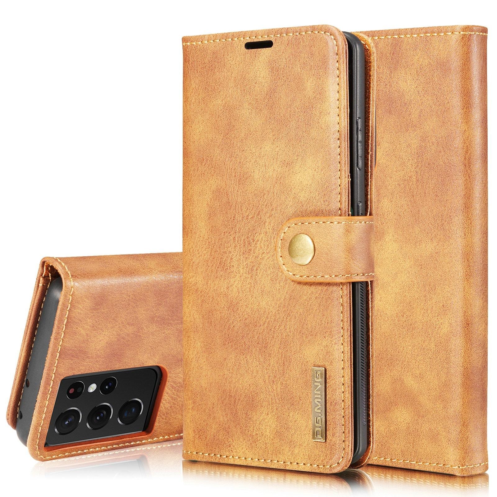 Handytasche Magnetische Samsung Galaxy S21 Ultra Cognac