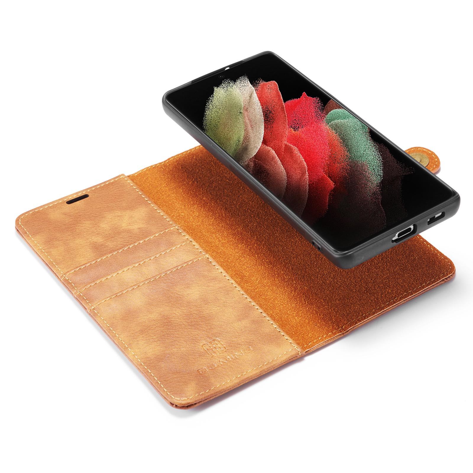 Handytasche Magnetische Samsung Galaxy S21 Ultra Cognac