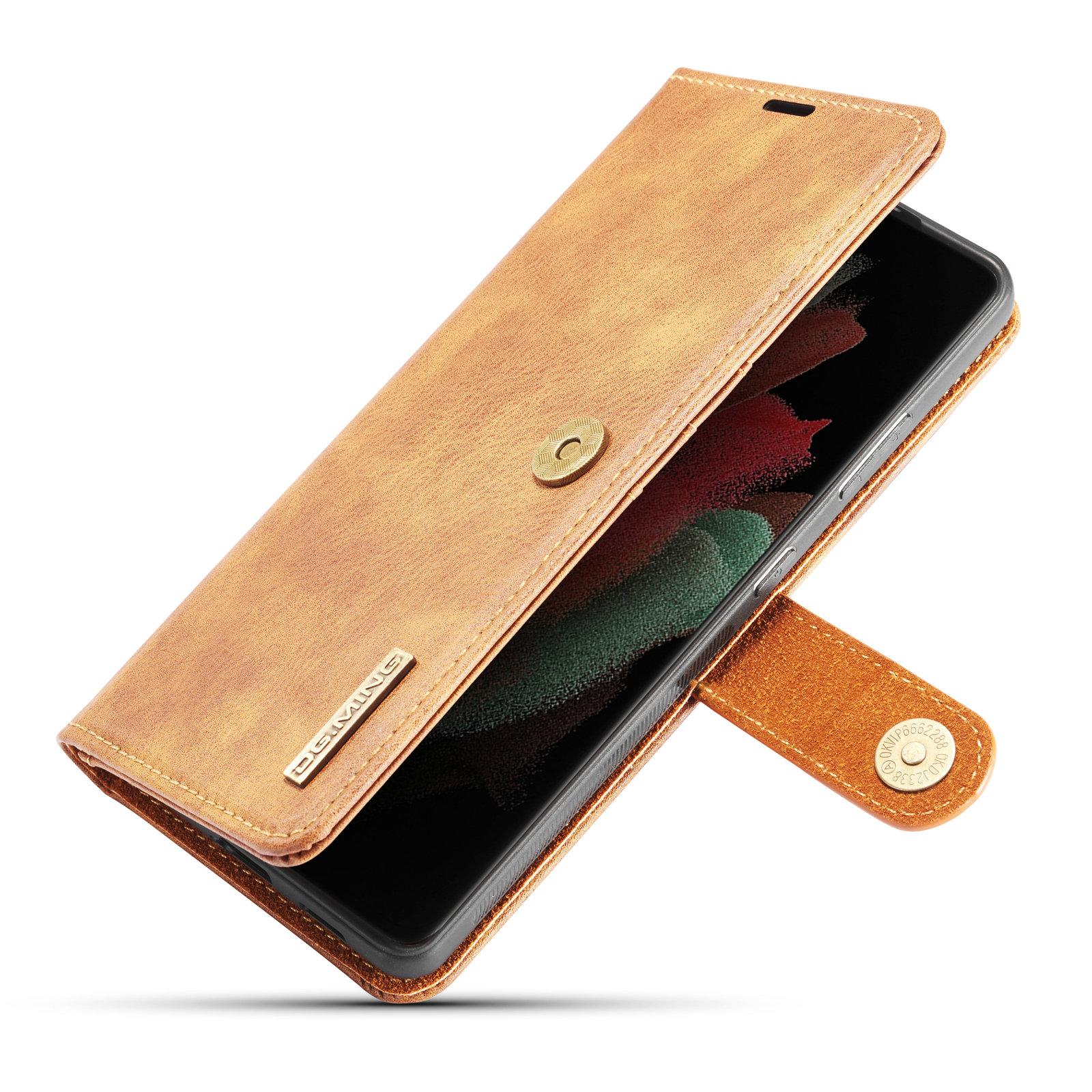 Handytasche Magnetische Samsung Galaxy S21 Ultra Cognac