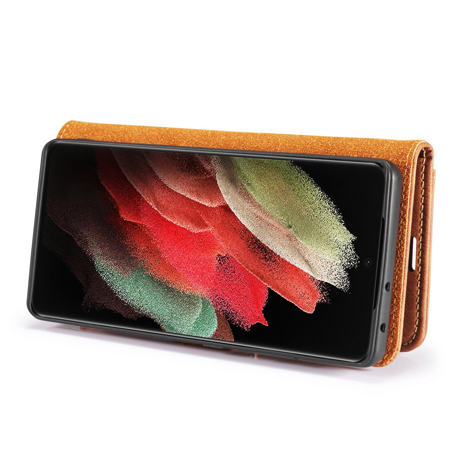 Handytasche Magnetische Samsung Galaxy S21 Ultra Cognac