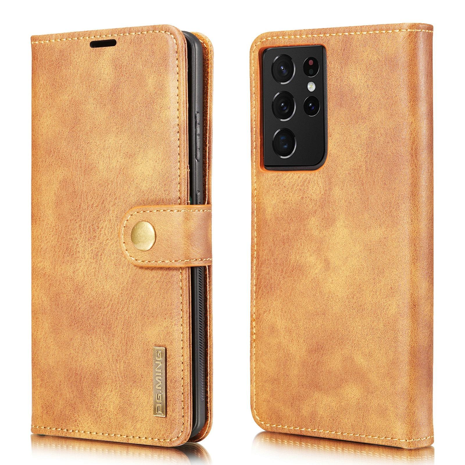 Handytasche Magnetische Samsung Galaxy S21 Ultra Cognac