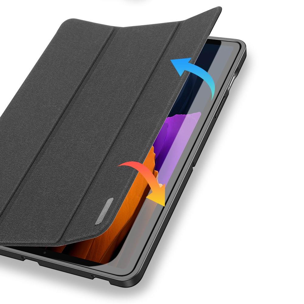 Domo Tri-Fold Case Samsung Galaxy Tab S7 Plus/S8 Plus 12.4 Black