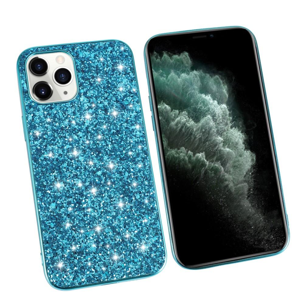 iPhone 12 Mini Glitzerhülle Blau