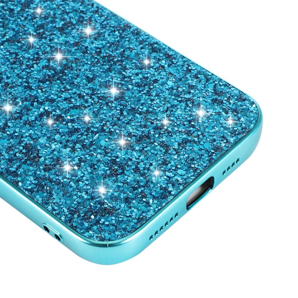 iPhone 12 Mini Glitzerhülle Blau