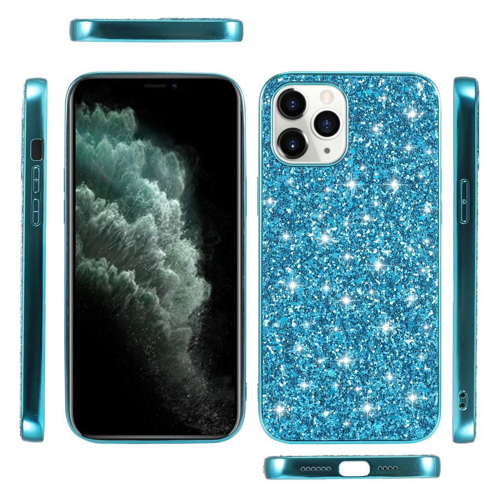 iPhone 12 Mini Glitzerhülle Blau