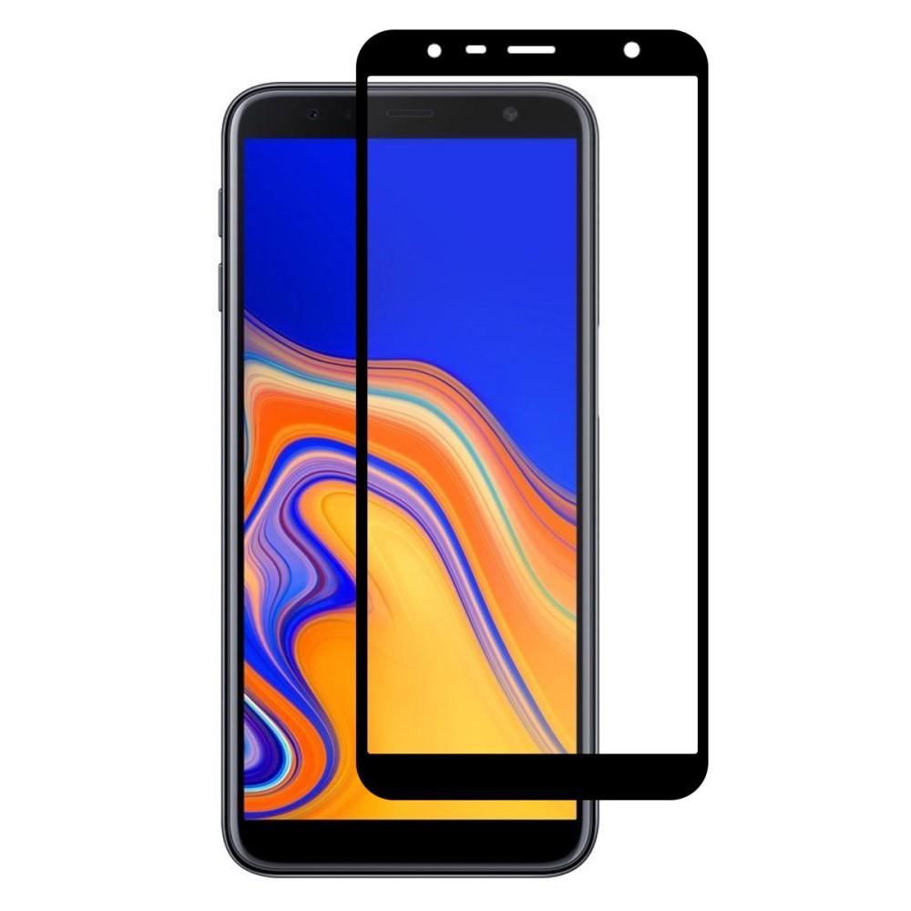 Full Glue Tempered Glass Samsung Galaxy J4 Plus 2018 Schwarz