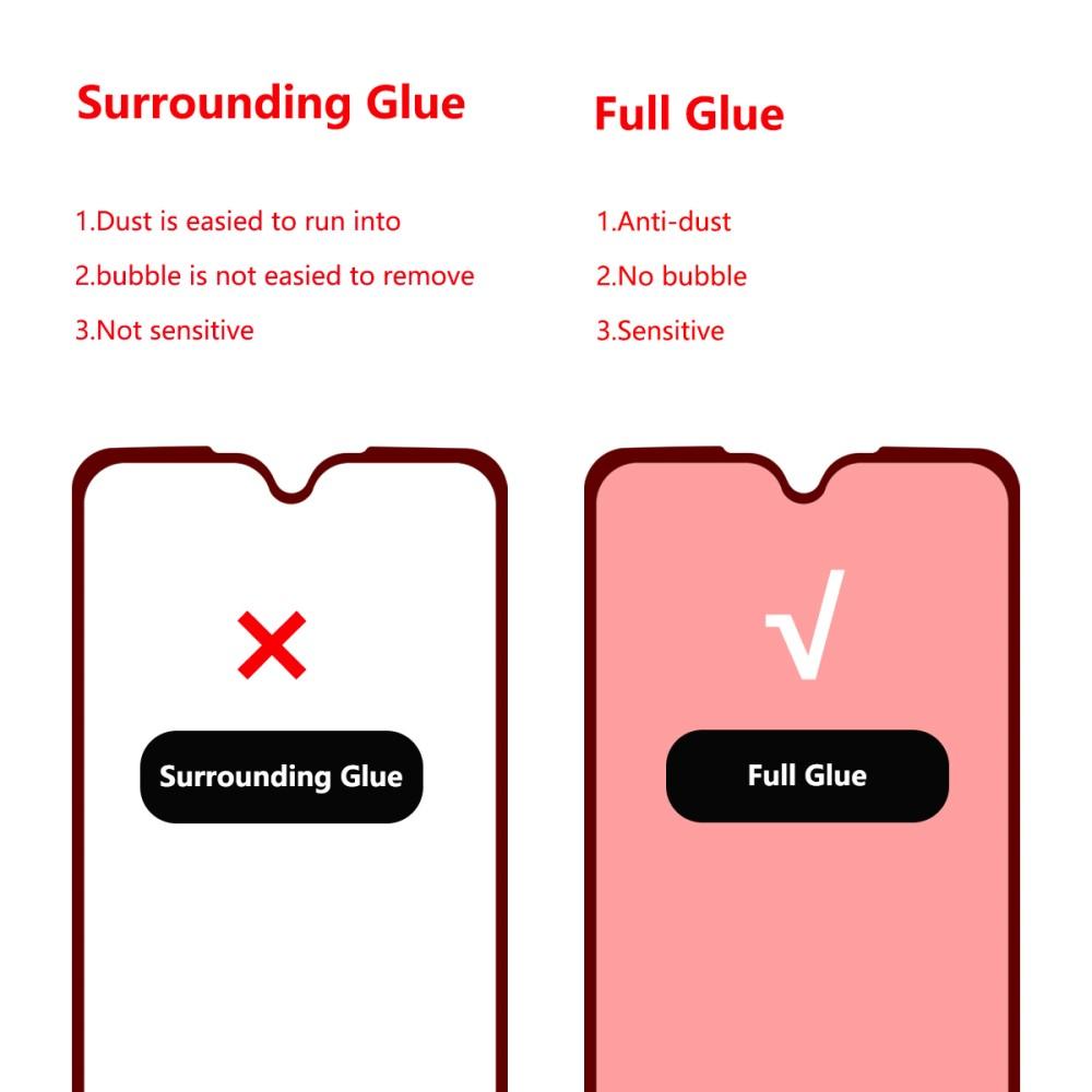 Full Glue Tempered Glass Motorola Moto G7/G7 Plus Schwarz