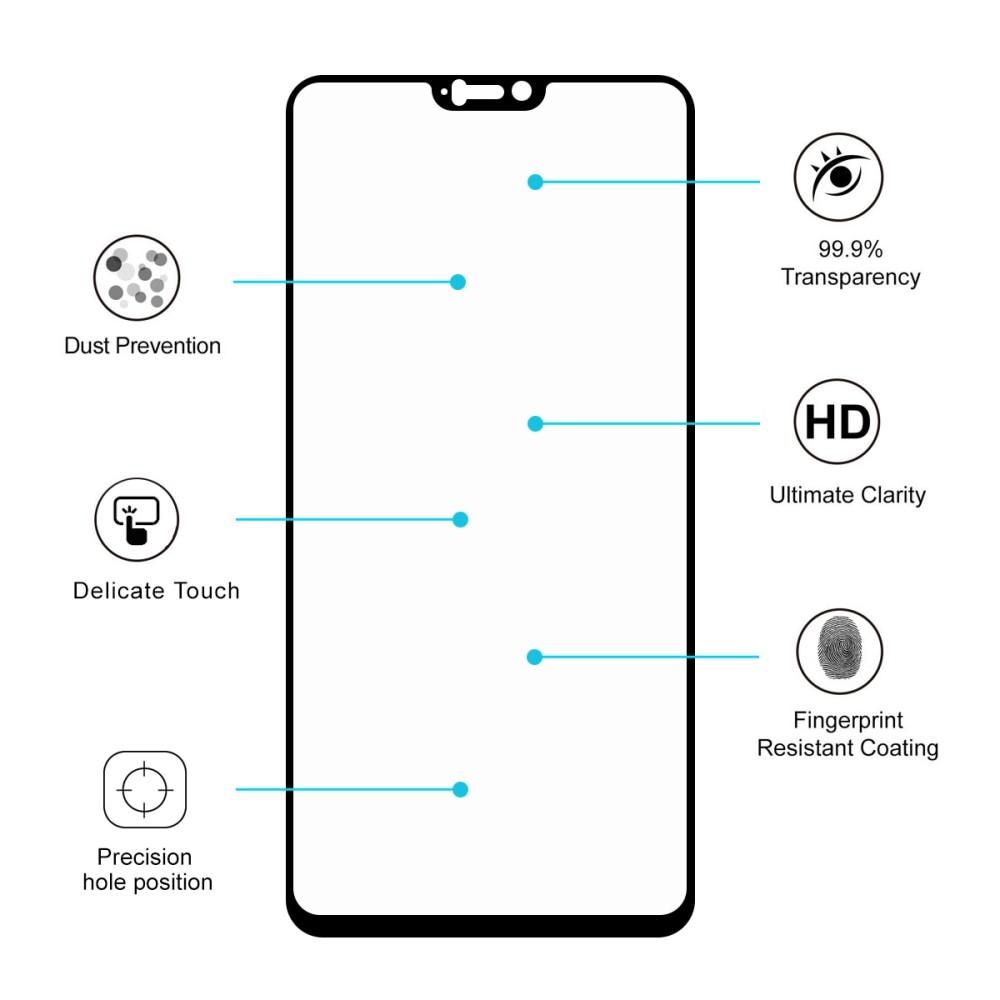 Full Glue Tempered Glass OnePlus 6 Schwarz