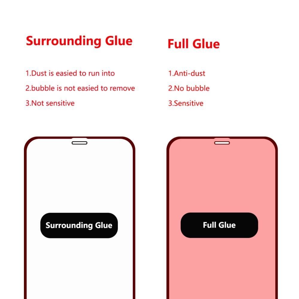 Full Glue Tempered Glass iPhone 11/XR Schwarz