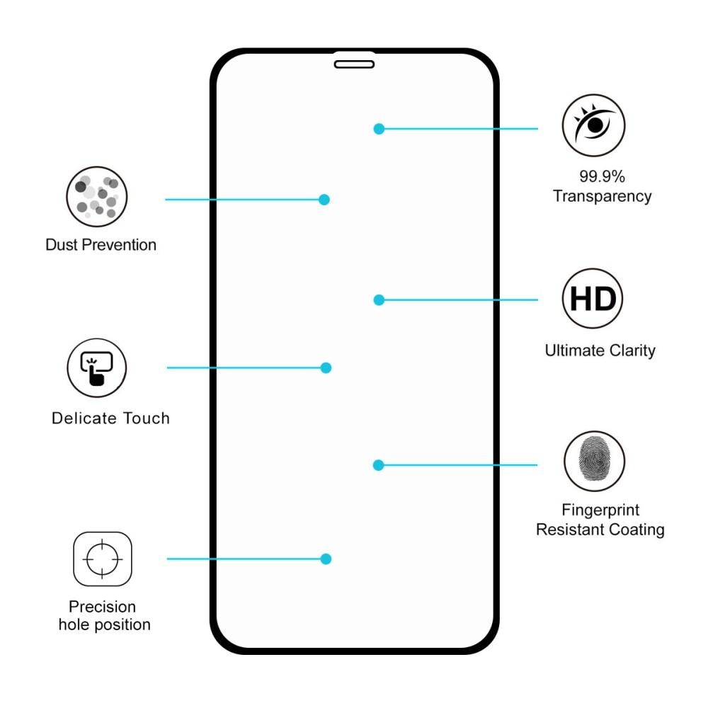 Full Glue Tempered Glass iPhone XR Schwarz